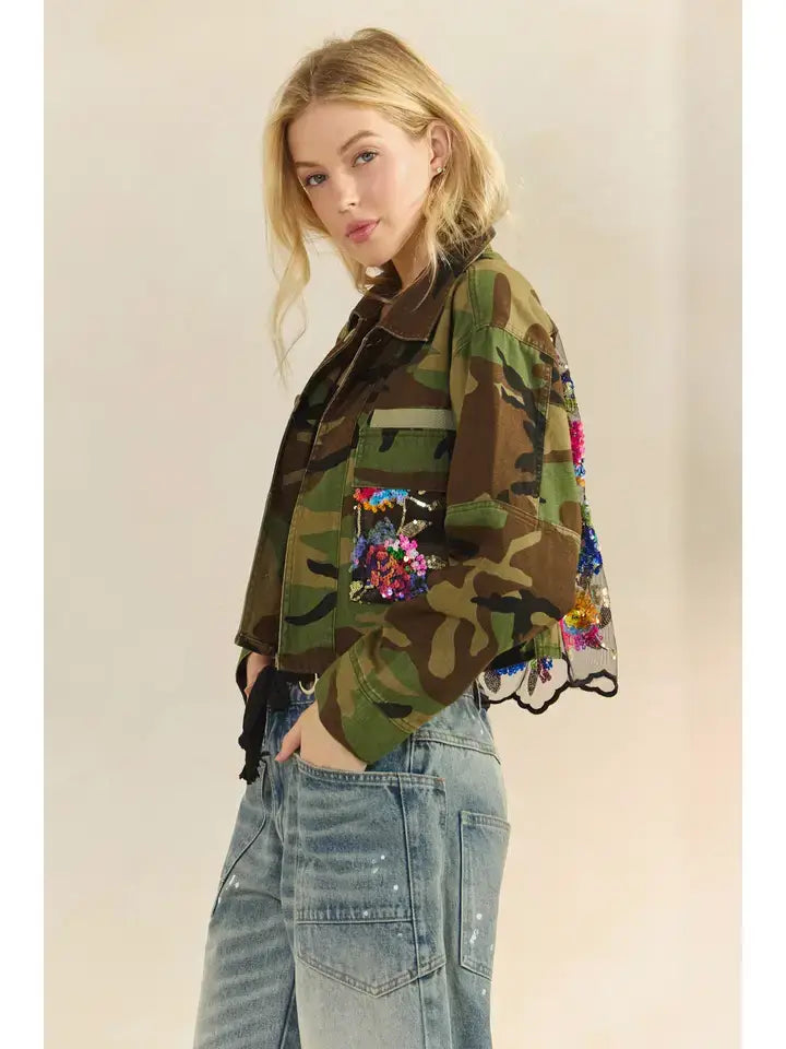 Wildflower Recon Shacket Jacket Veveret