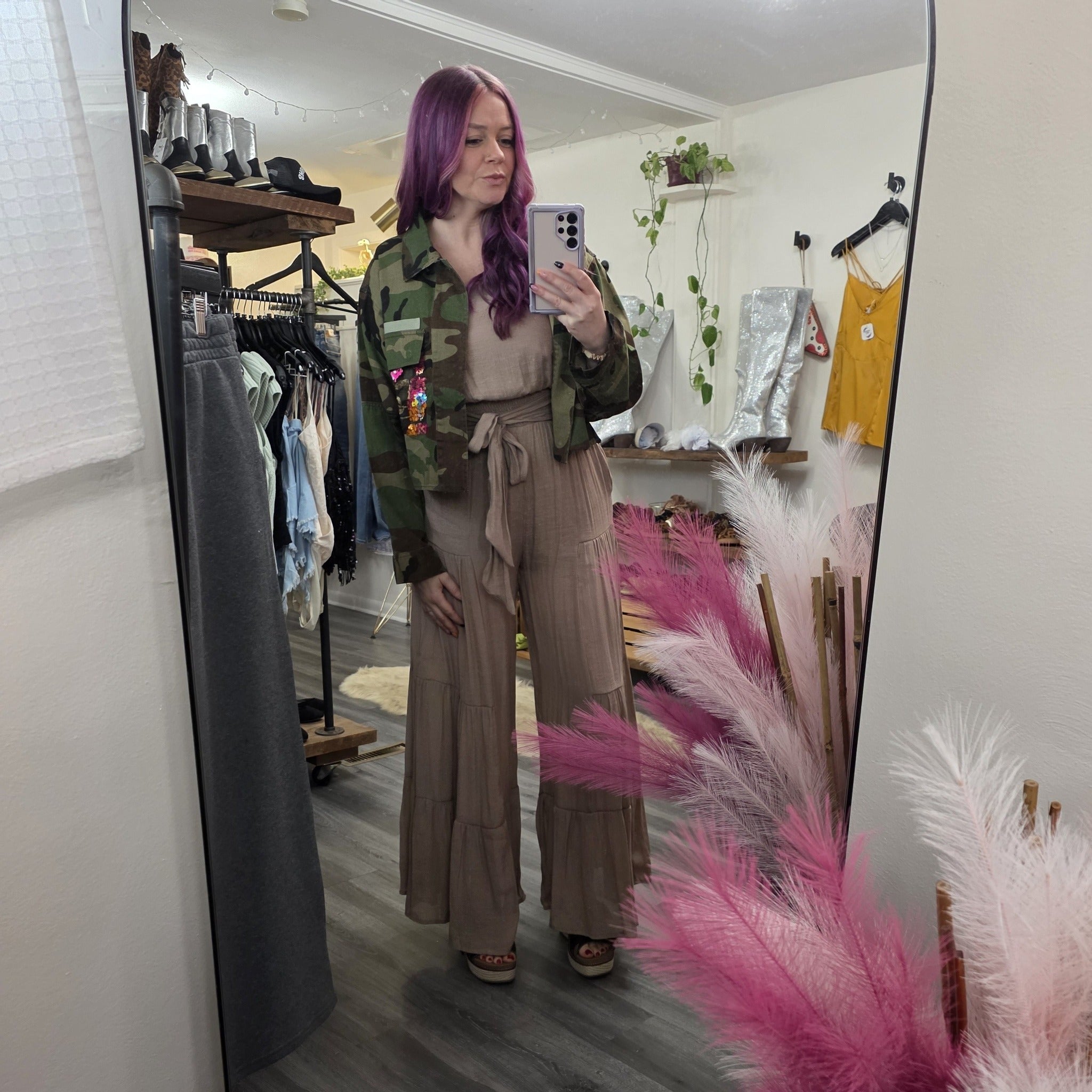 Wildflower Recon Shacket Jacket Veveret