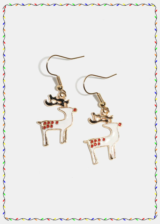 Reindeer Earrings Vintage Vibes Boutique