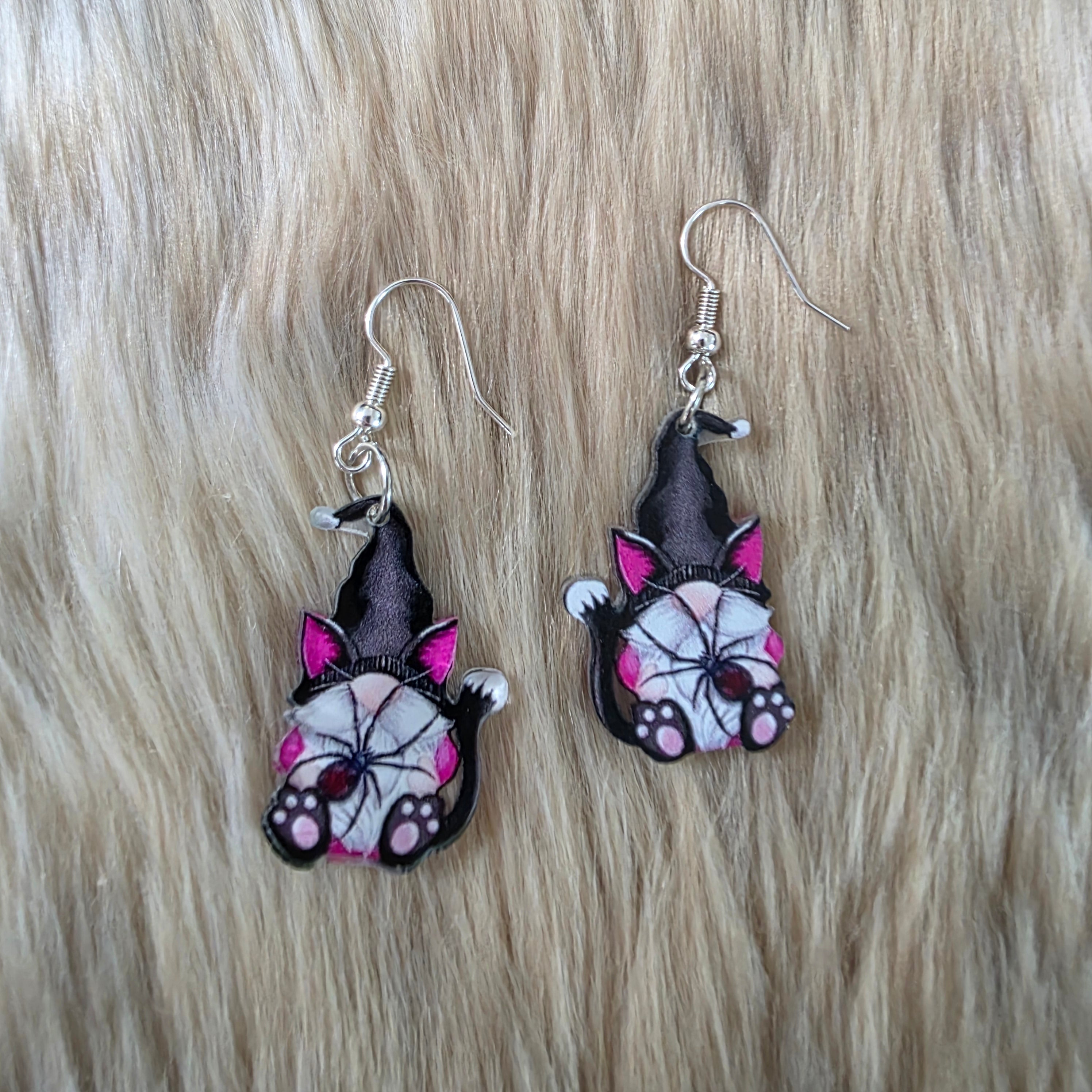 Kitty Gnome Earrings Novelty Earrings Vintage Vibes Boutique