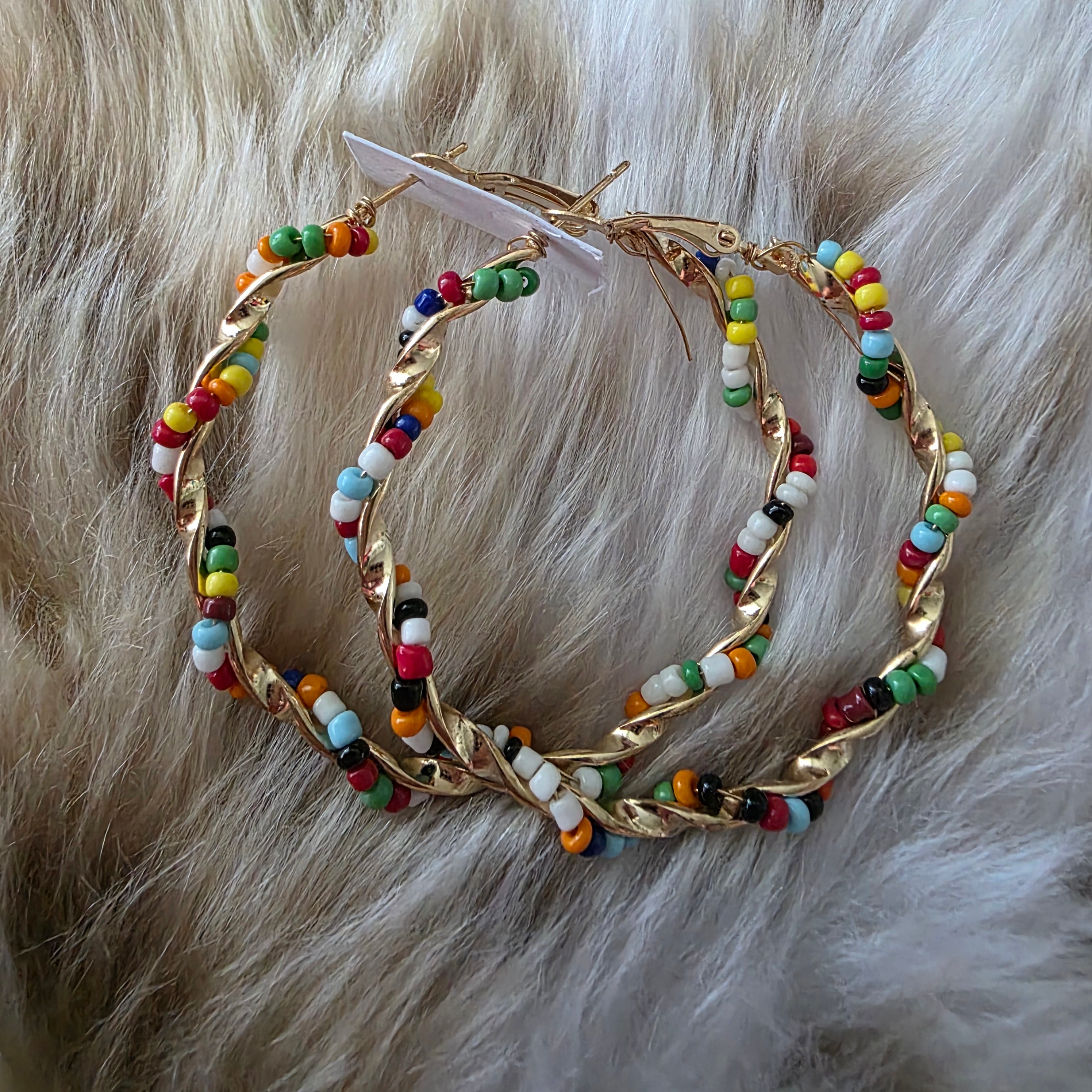 Fiesta Hoop Earrings Earrings Vintage Vibes Boutique