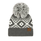 Aztec Print Beanie Winter Hat CC