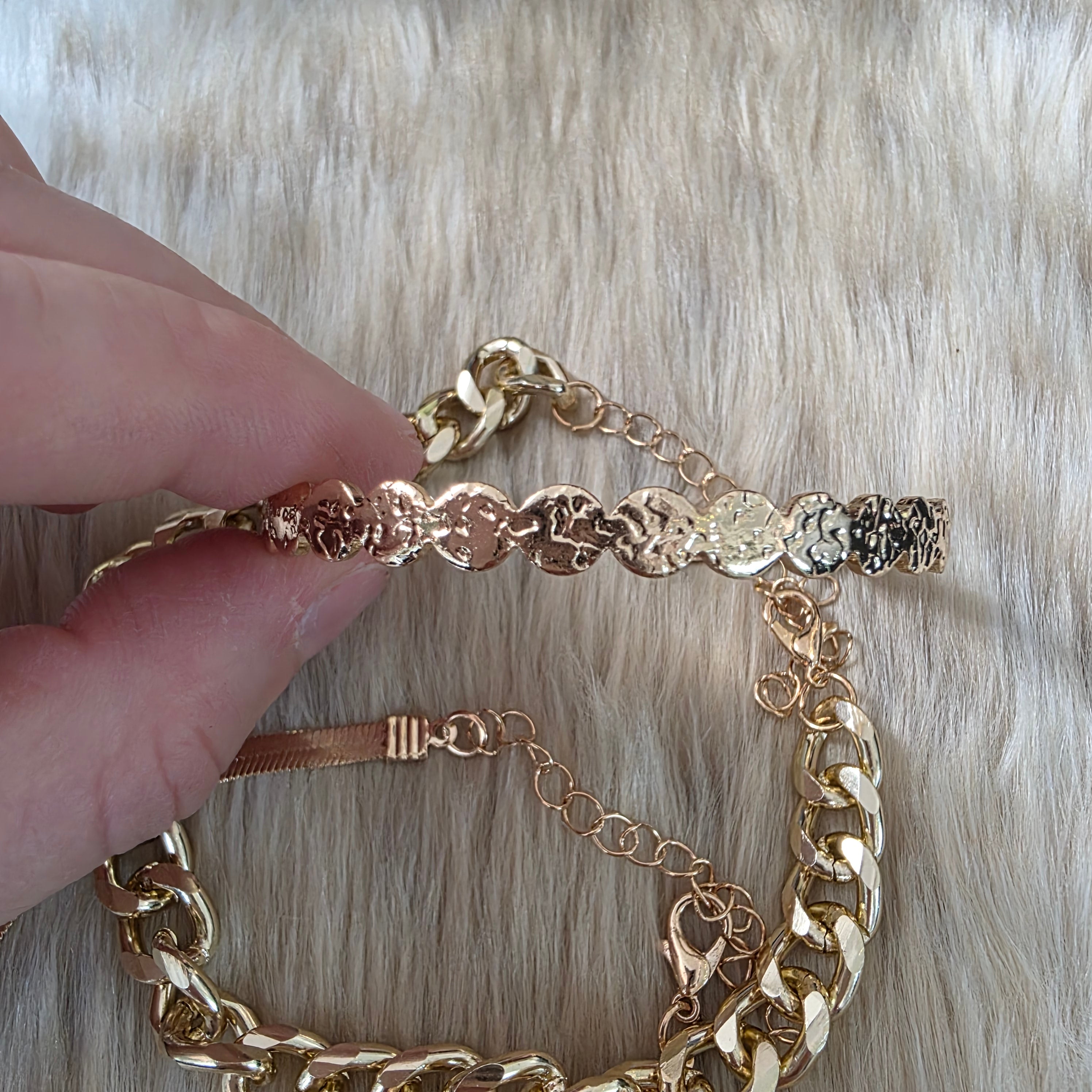 Gilded Up Bracelet Stack Bracelet Vintage Vibes Boutique