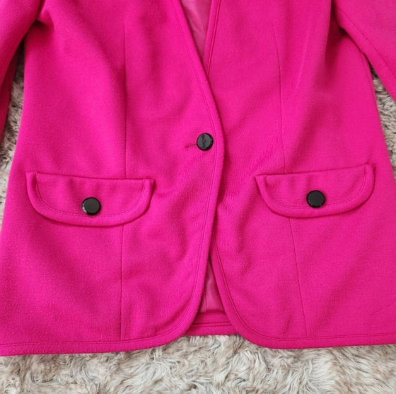 Haberdashery Fuchsia Blazer Vintage Vibes Boutique