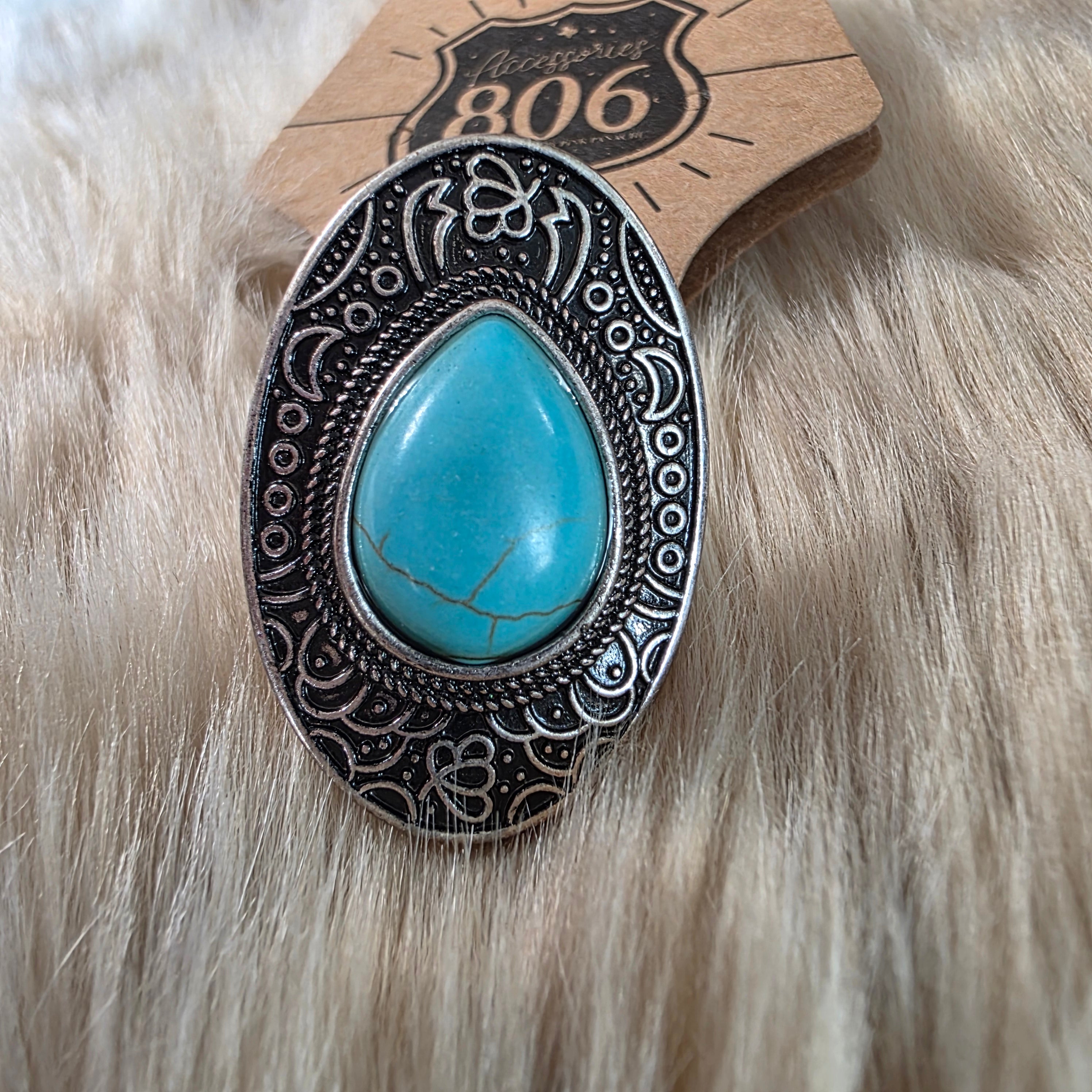 Dakota Ring Pink Panache Turquoise