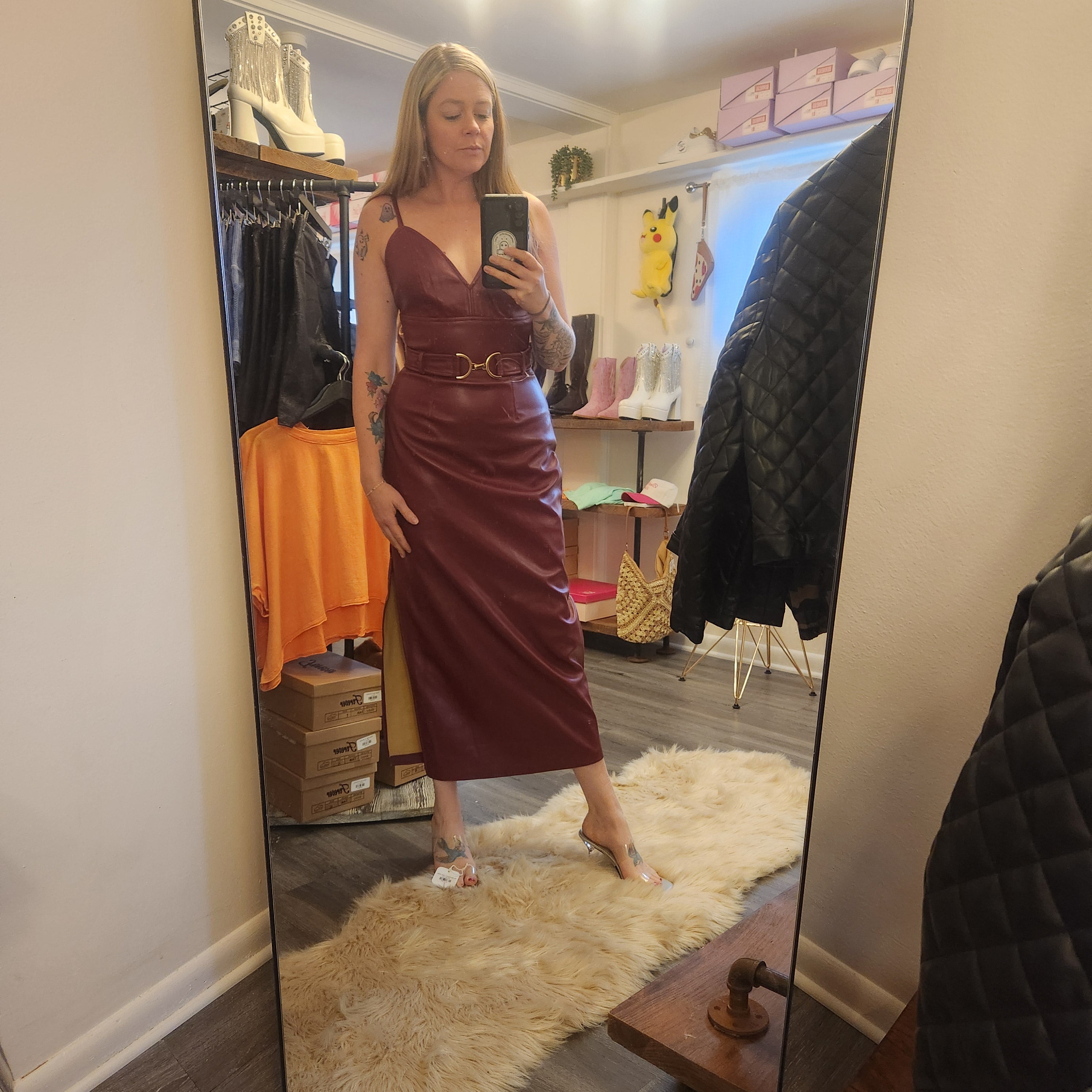 Kat Dress Midi Dress Steve Madden