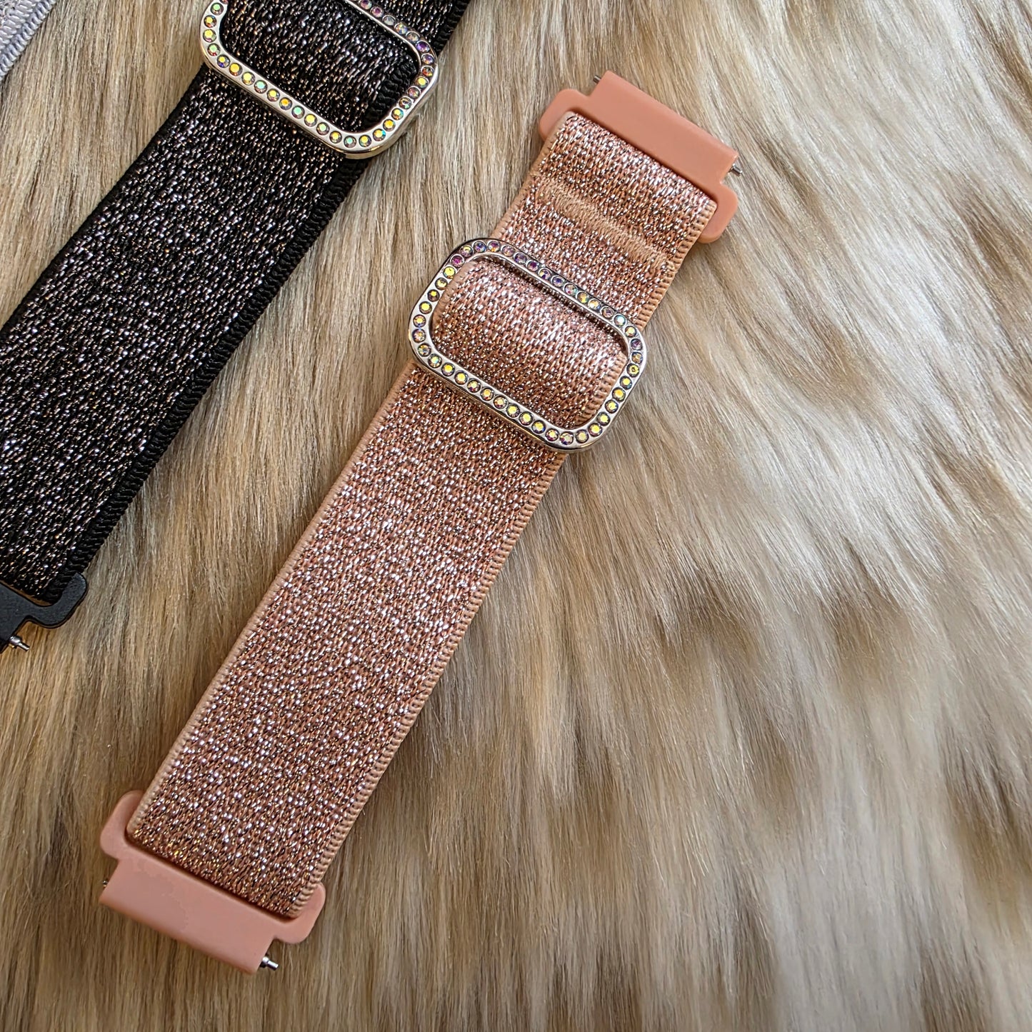 Glitter Stretch Samsung Watch Band Watchband Vintage Vibes Boutique