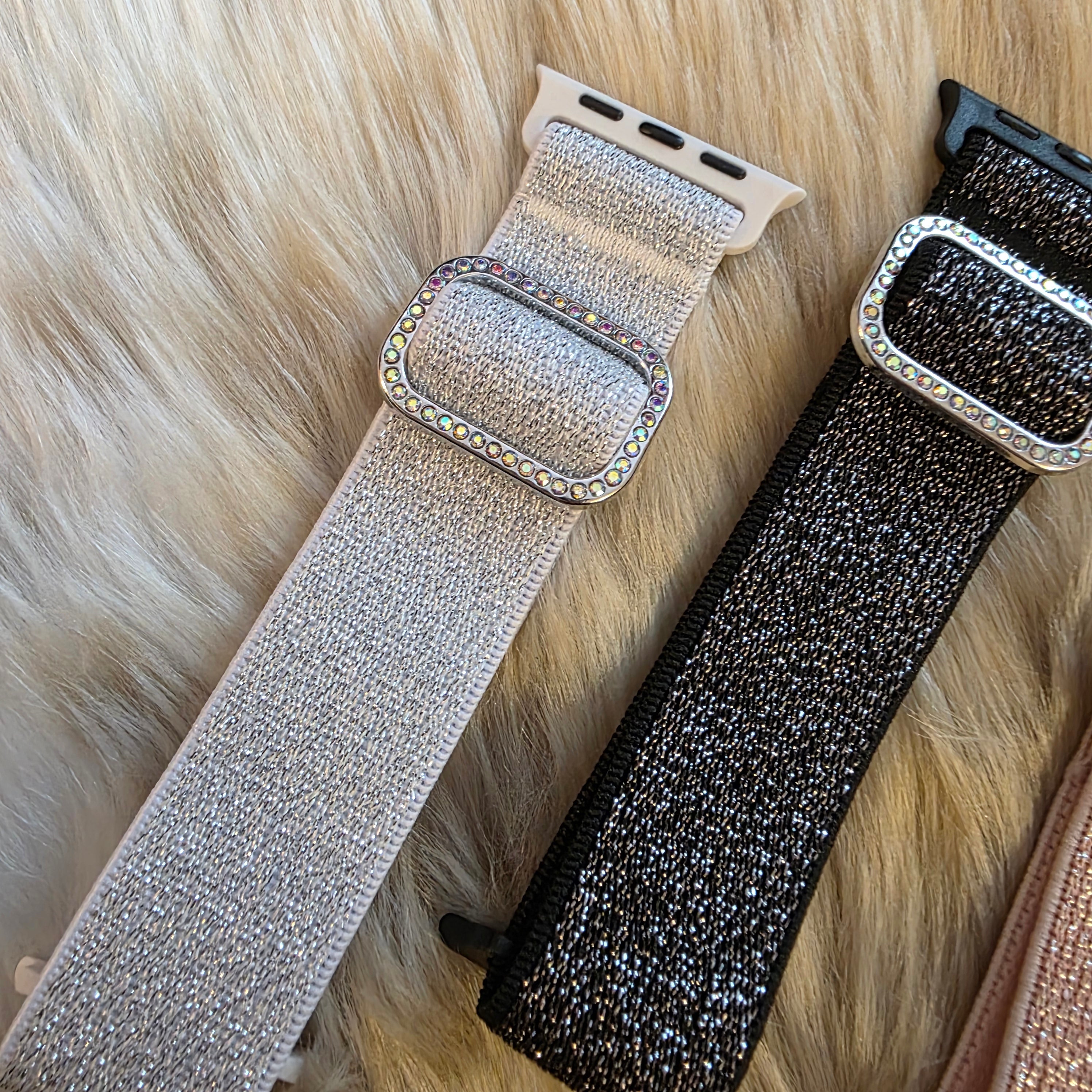 Glitter Elastic Apple Watchband Watchband Vintage Vibes Boutique