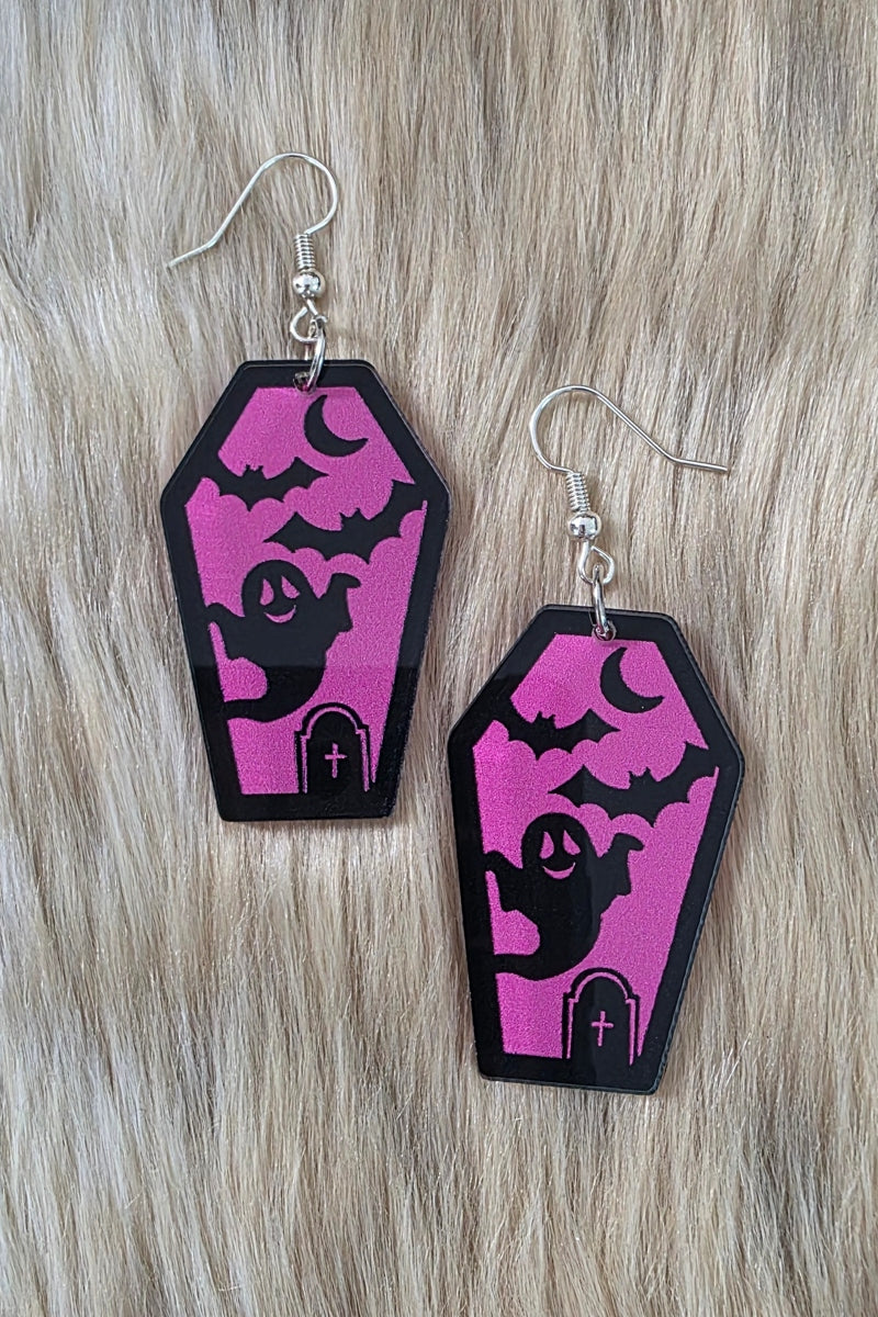 Graveyard Shift Earrings Novelty Earrings Vintage Vibes Boutique