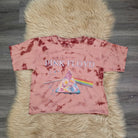Pink Floyd Tie Dye Crop Band Tee Vintage Vibes Boutique