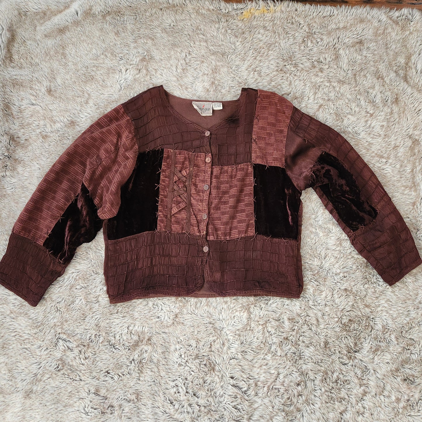 Raaga Patchwork Top Vintage Vibes Boutique