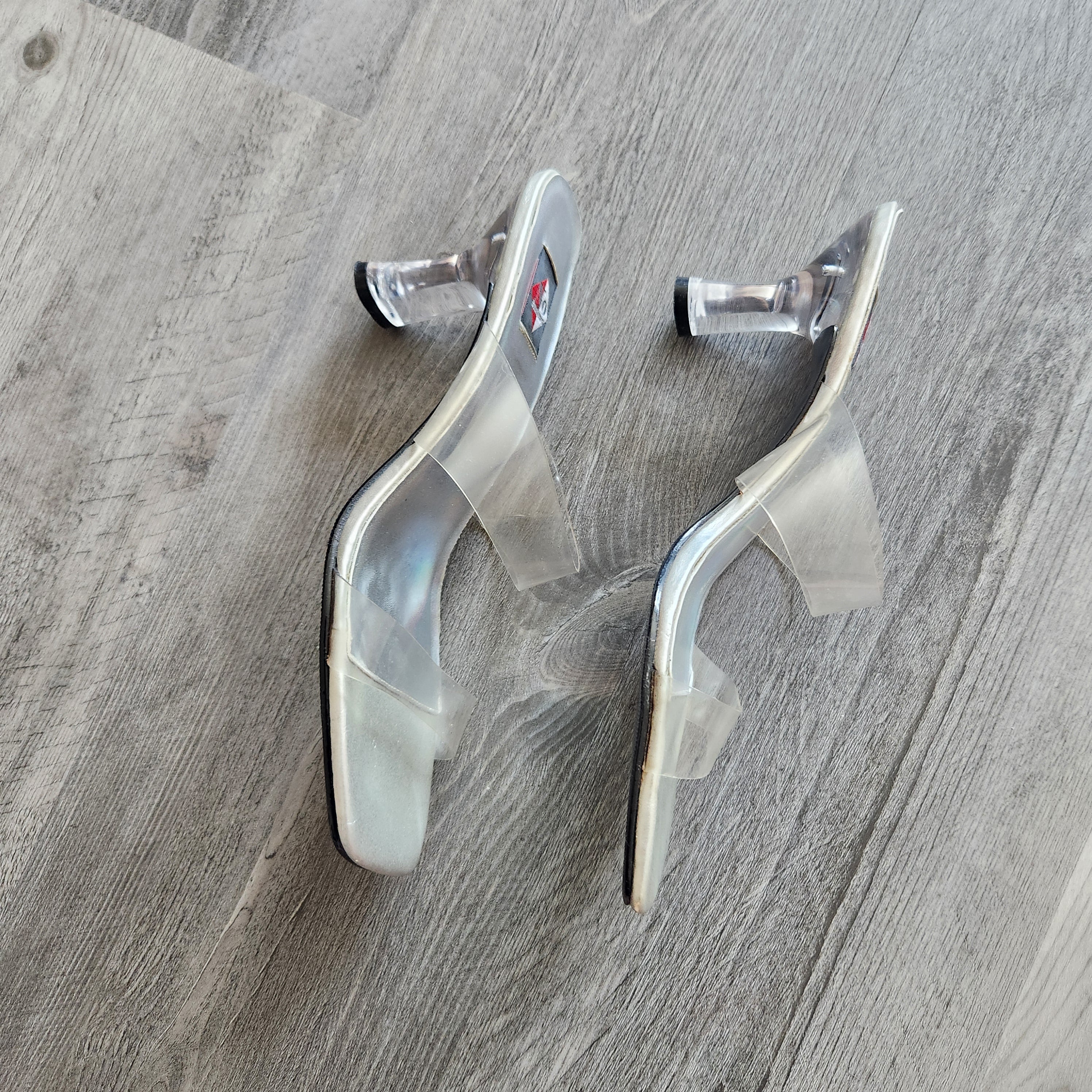 No Boundaries Clear Heels Vintage Vibes Boutique