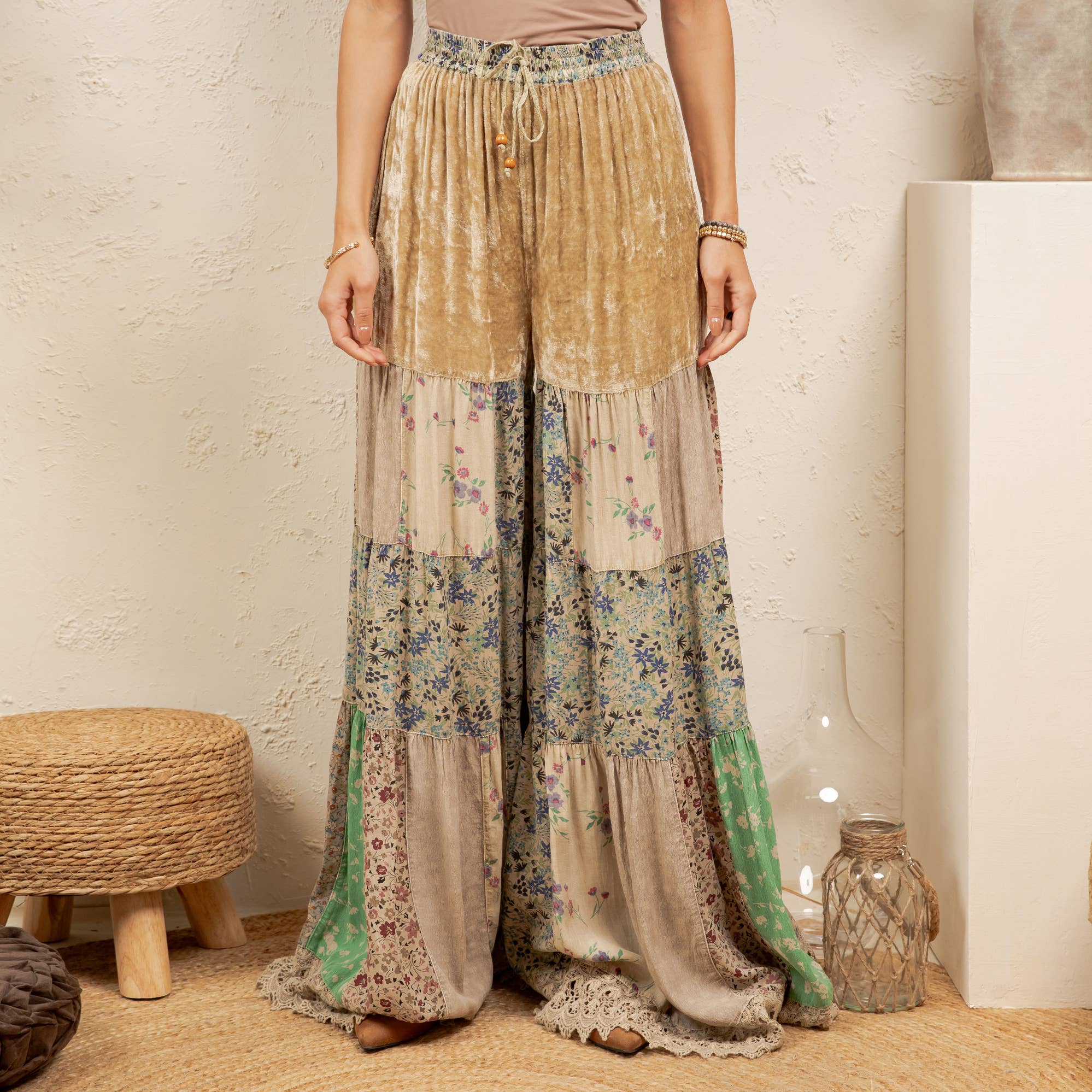 Meadow Patchwork Pants Trousers Young Threads