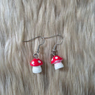 Mini Mushroom Earrings Earrings Vintage Vibes Boutique Red