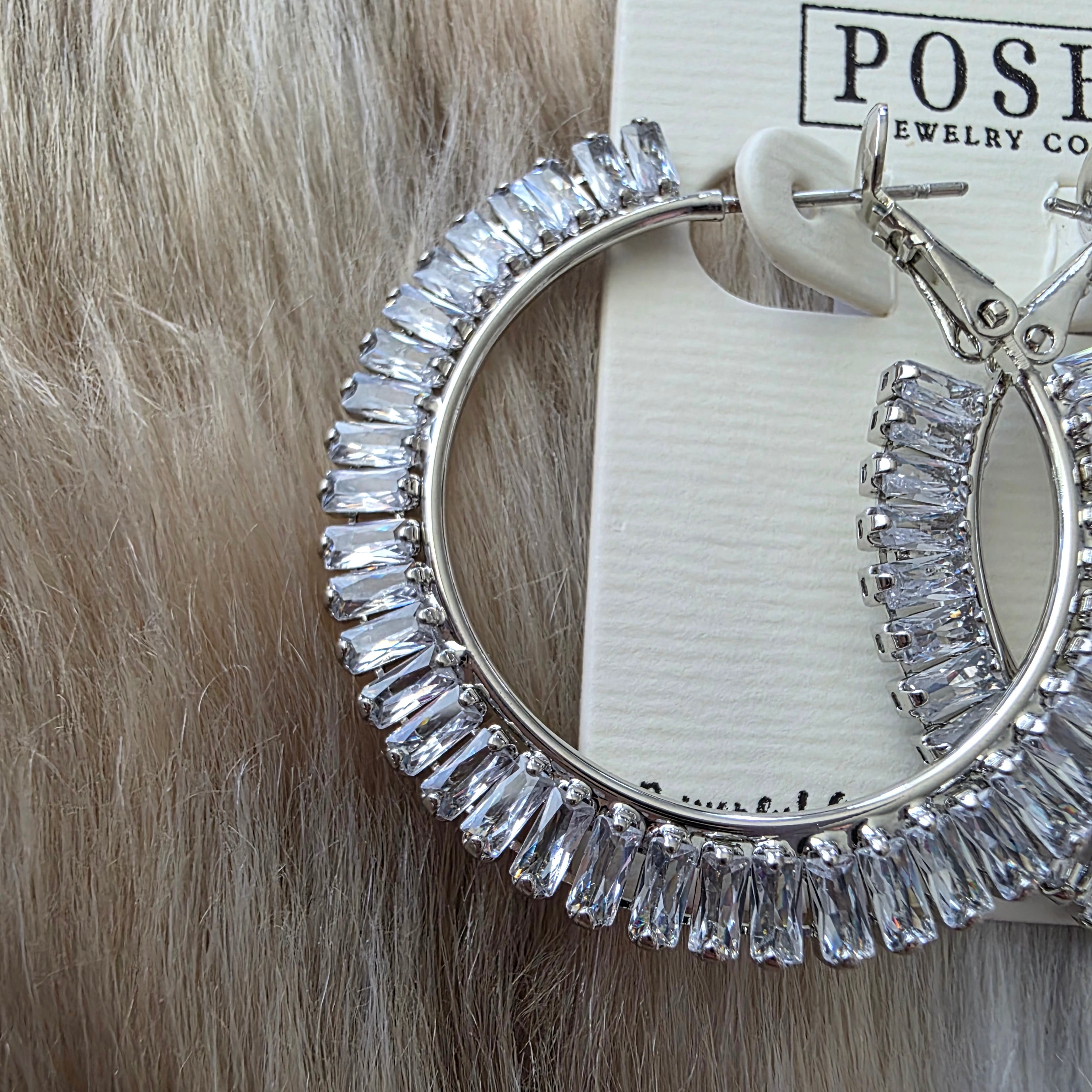 Starlight Hoops Earrings Pink Panache