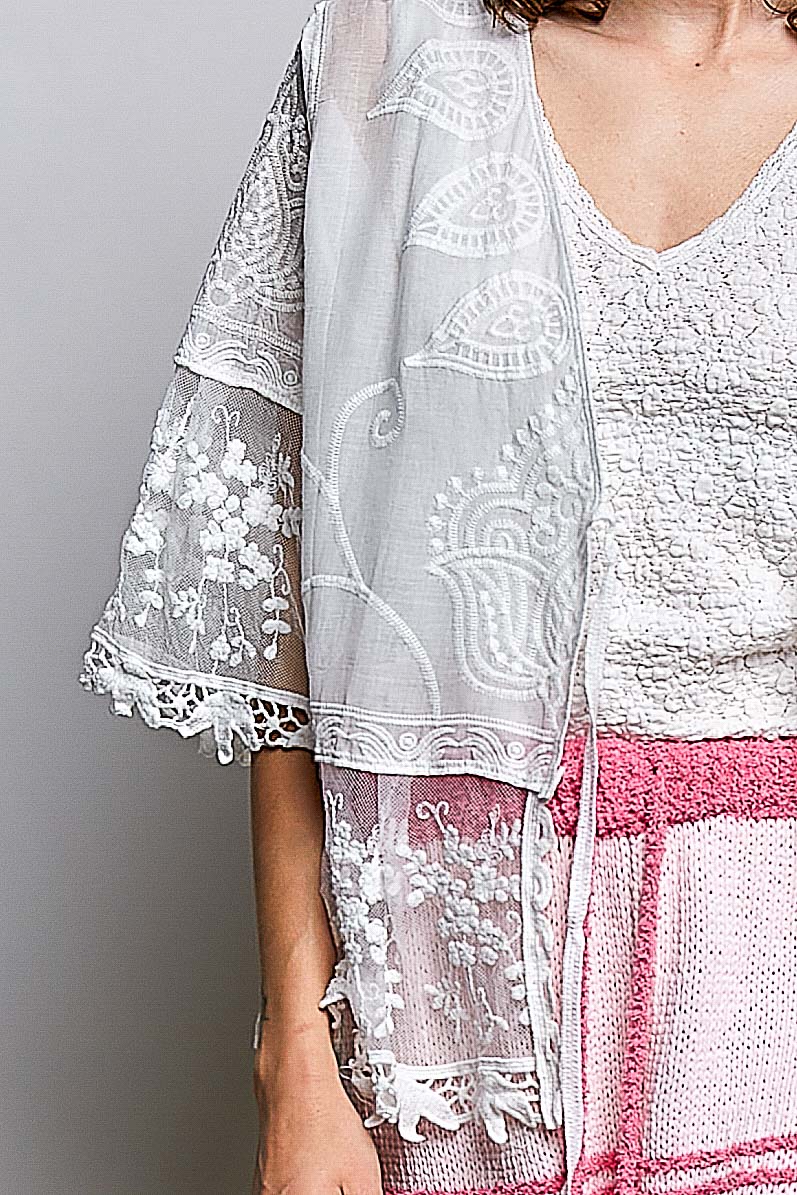 Lace & Daydreams Kimono Sweater POL
