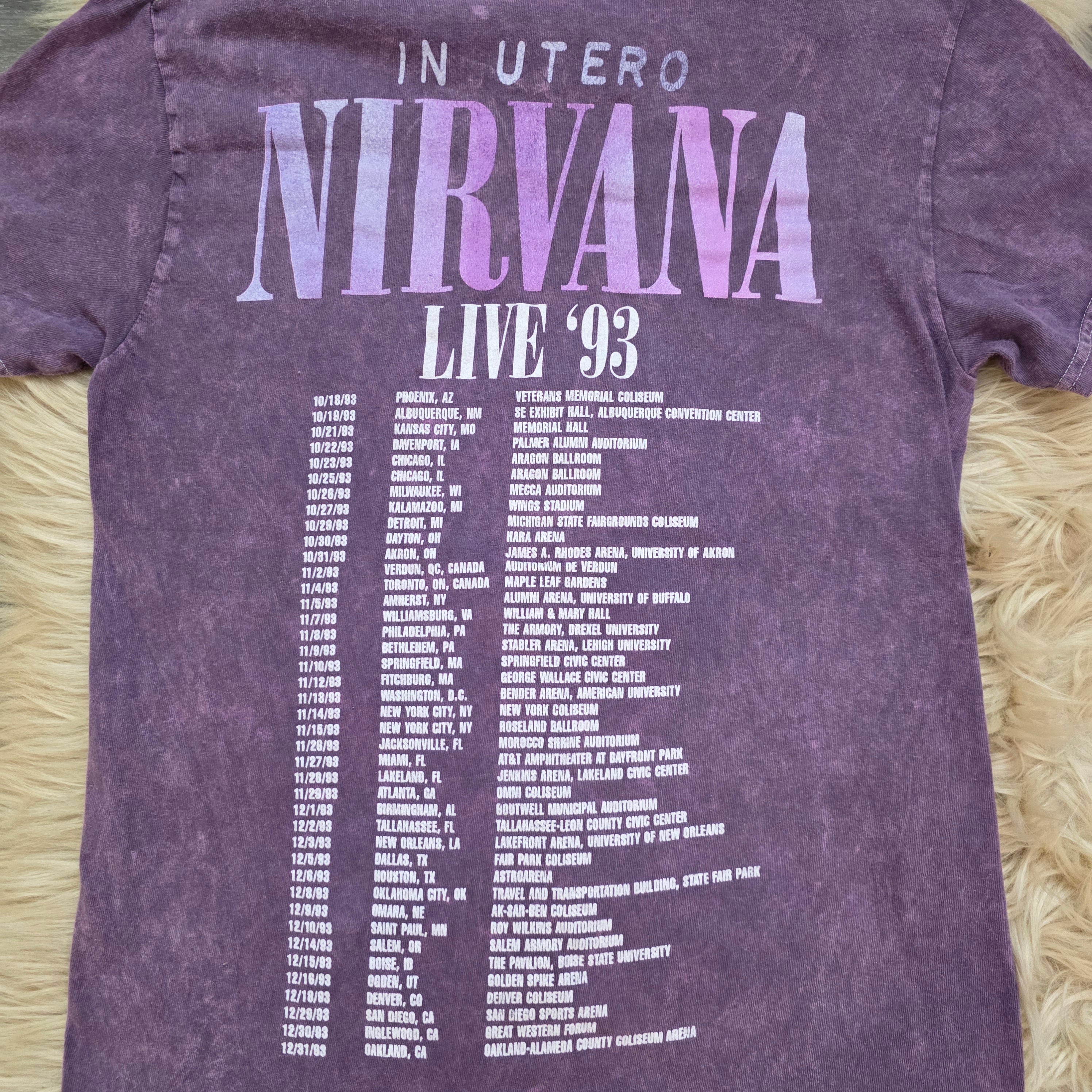 Nirvana Live '93 Tee Band Tee Vintage Vibes Boutique