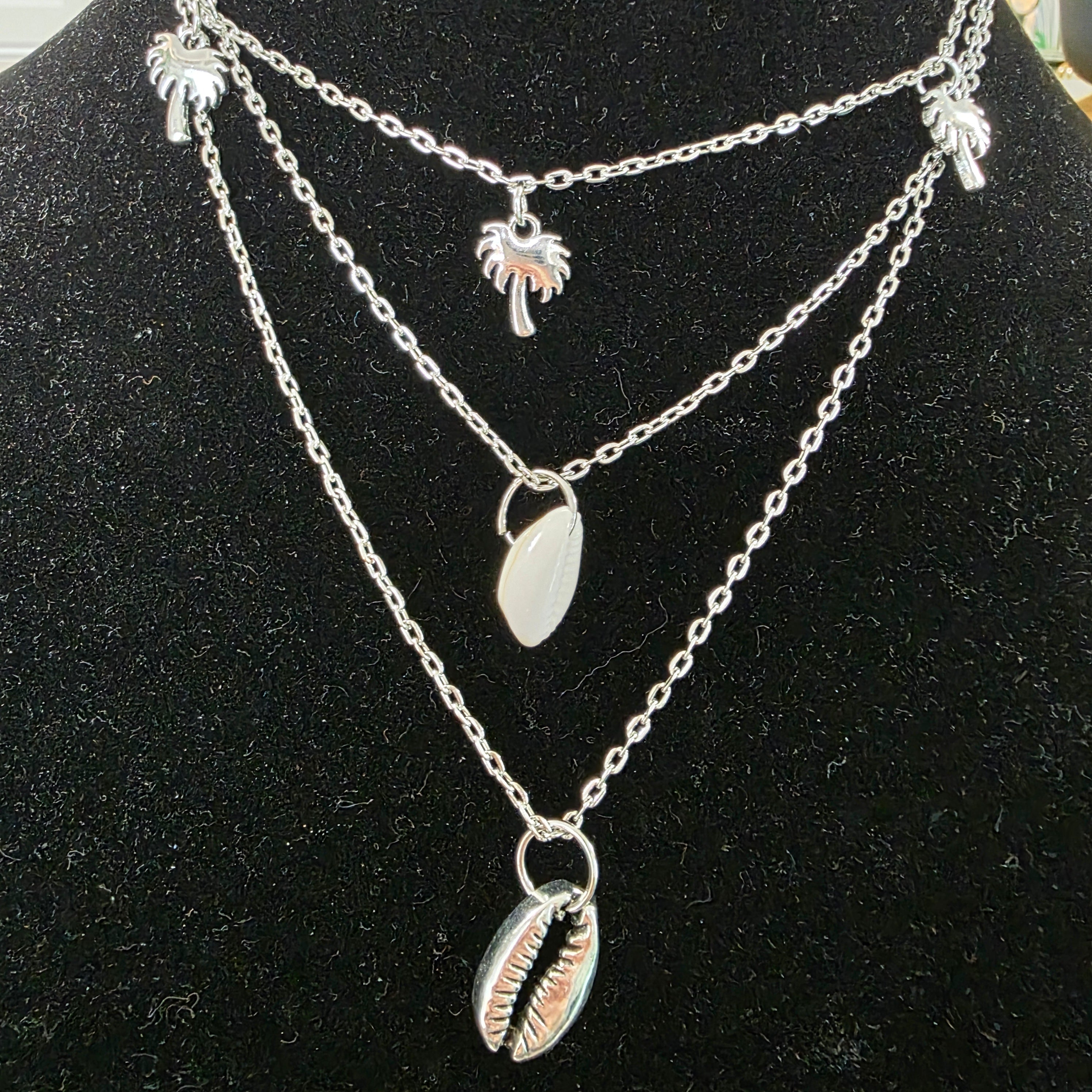 Chasing Palms Layered Necklace Necklace Vintage Vibes Boutique