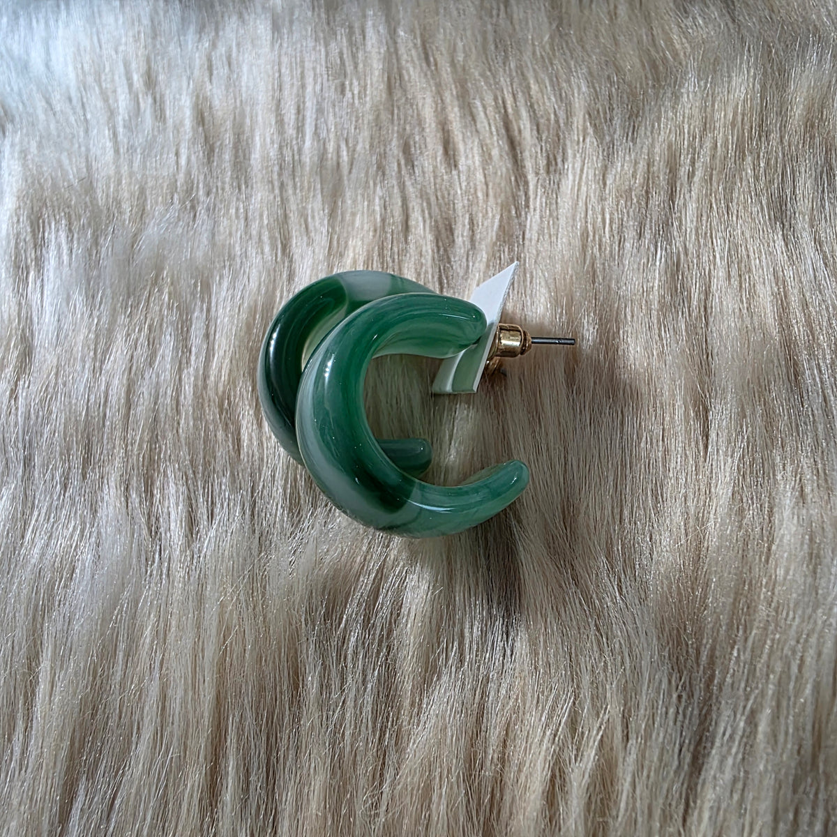 Jade Dreams Hoops Earrings Vintage Vibes Boutique