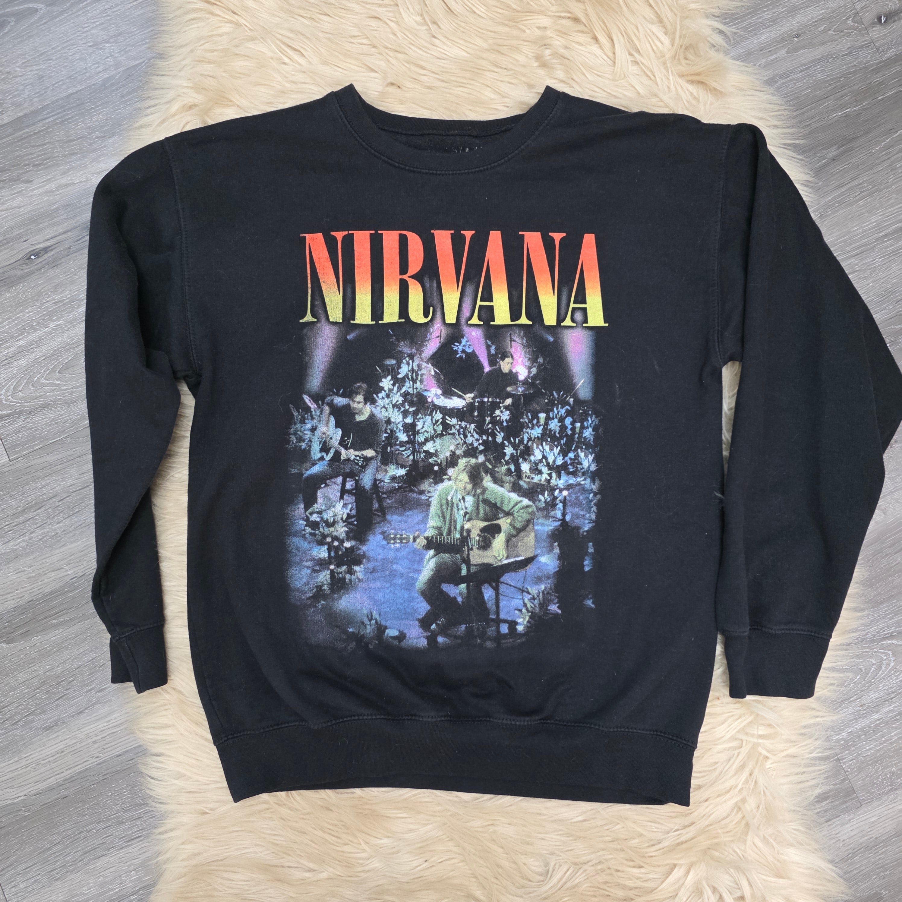 Nirvana Unplugged Sweatshirt Band Tee Vintage Vibes Boutique