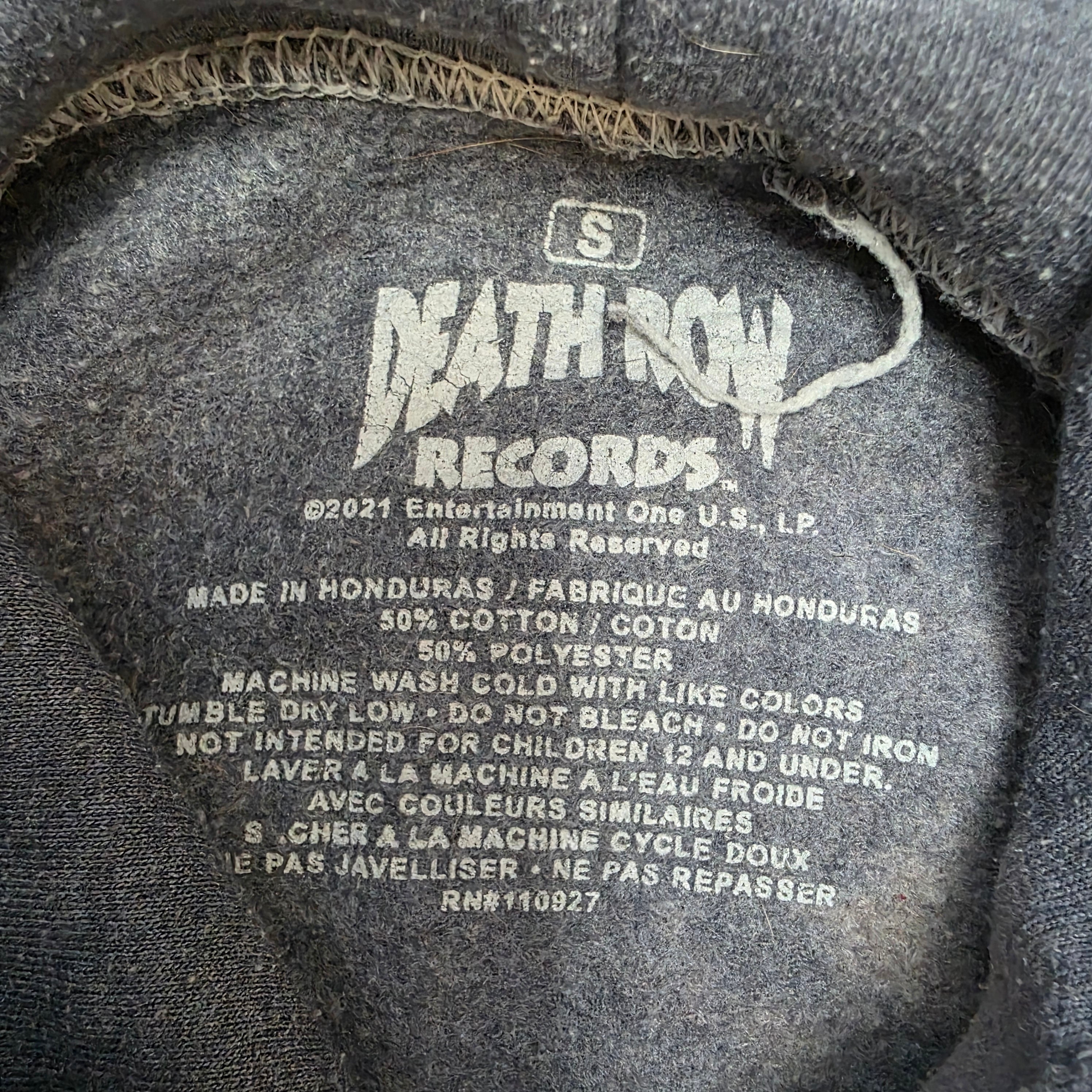 Death Row Hoodie Band Tee Vintage Vibes Boutique