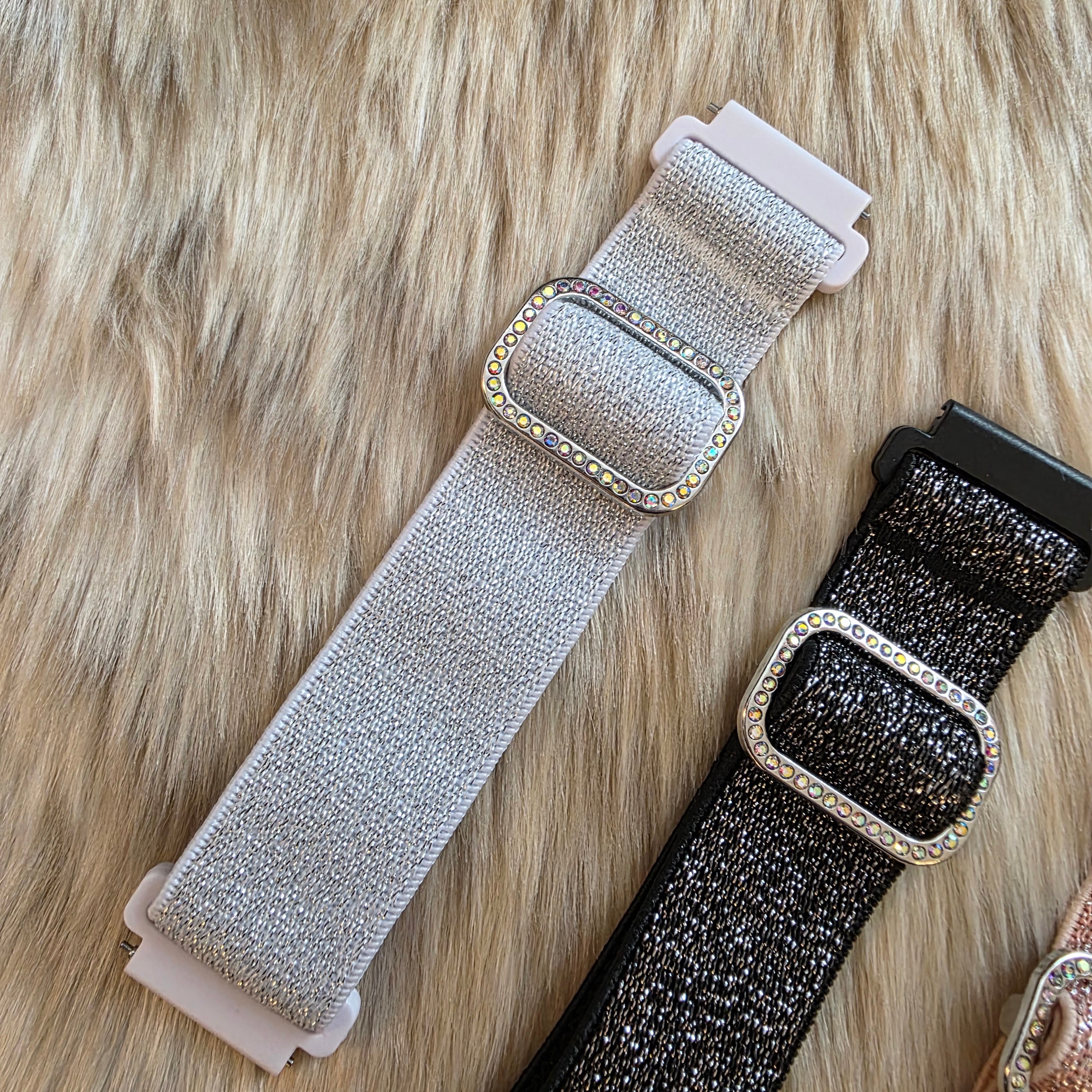 Glitter Stretch Samsung Watch Band Watchband Vintage Vibes Boutique