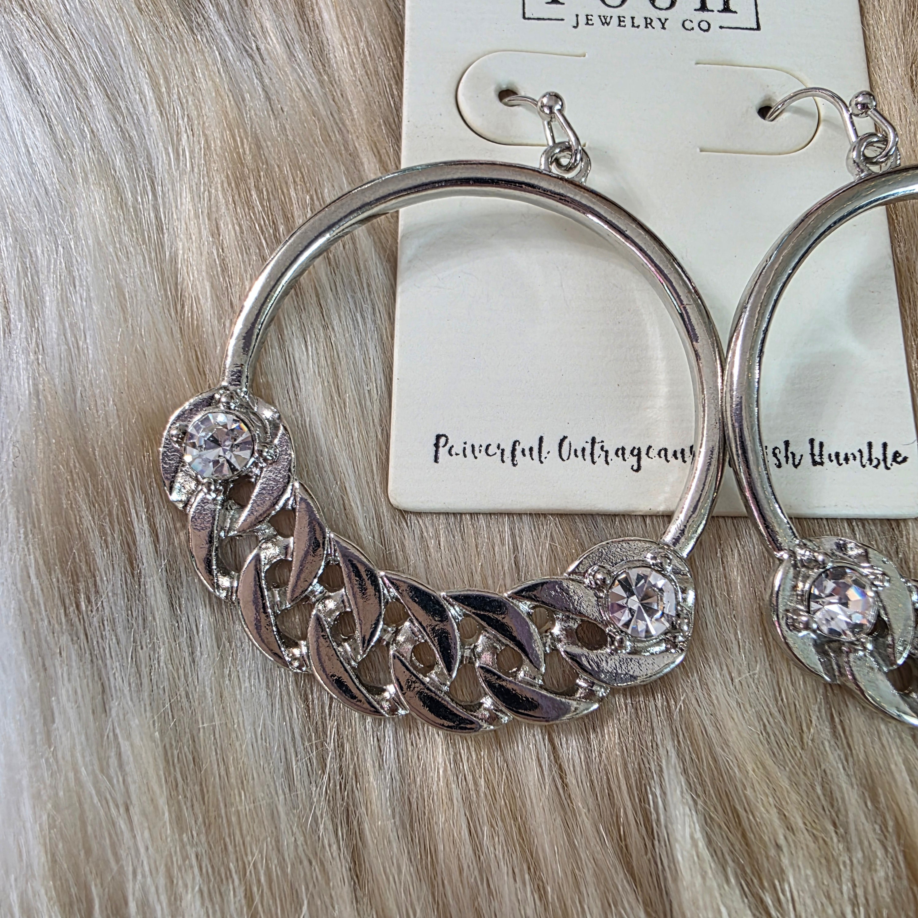 Essential Hoops Earrings Pink Panache