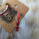 Red Rock Hoops Earrings Pink Panache
