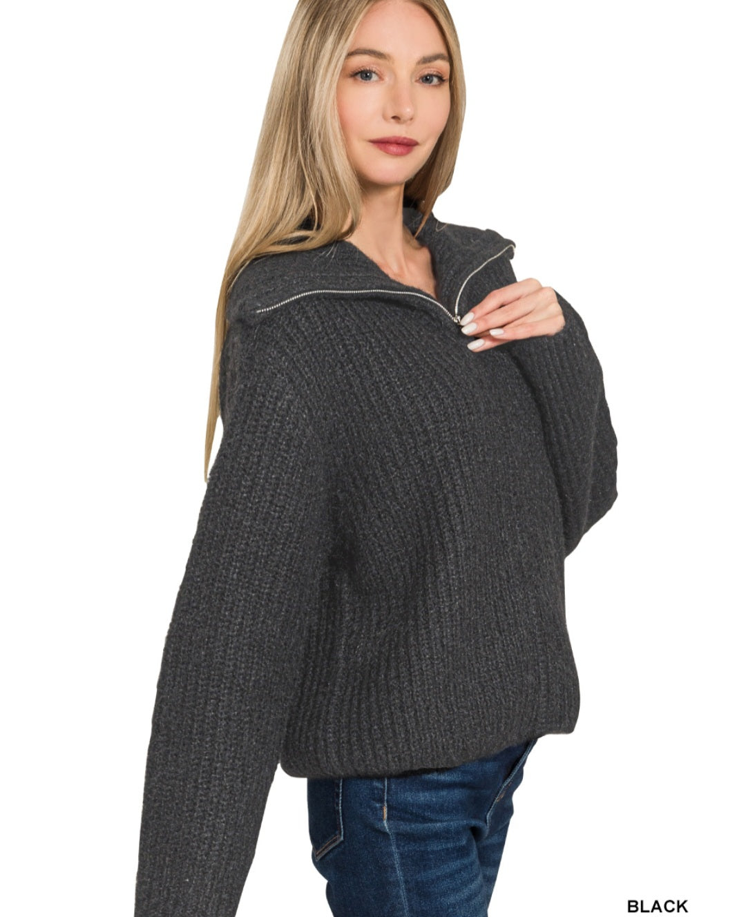 Off Duty Sweater Cardigan Zenana