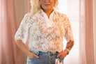 Monette Lace Top Blouse Steve Madden