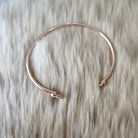 Rhinestone Heart Bangle Bracelet Vintage Vibes Boutique