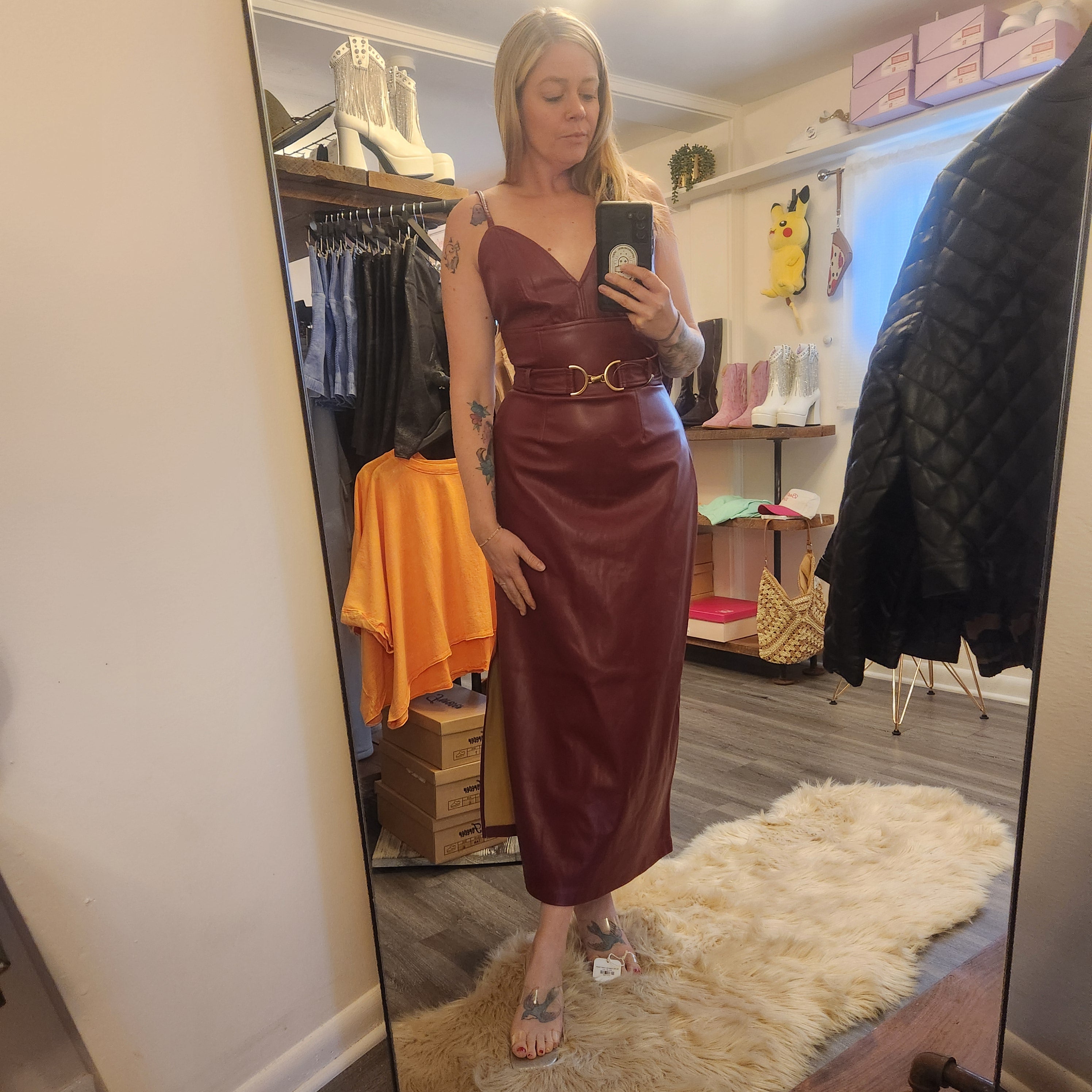 Kat Dress Midi Dress Steve Madden