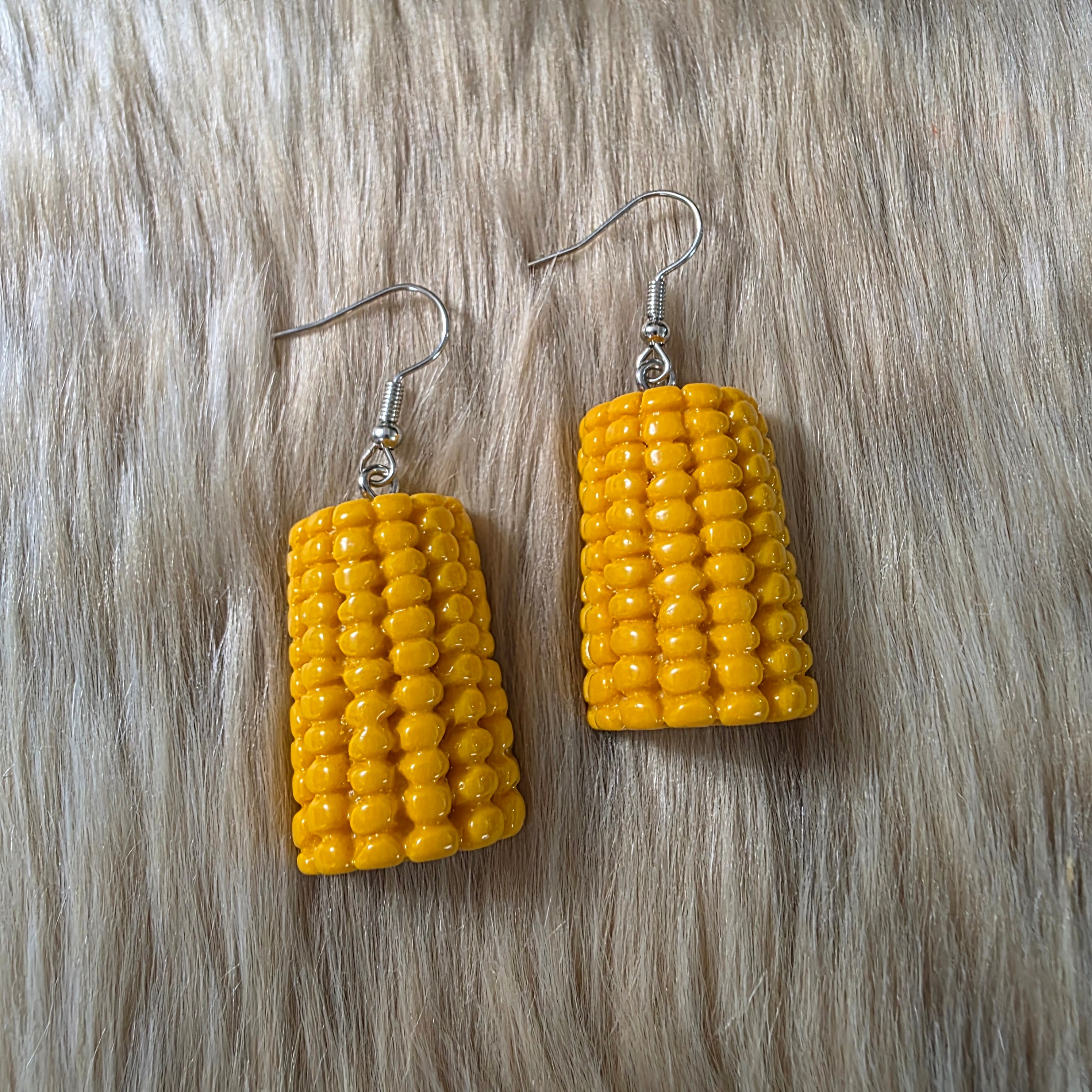 Corn Earrings Novelty Earrings Vintage Vibes Boutique
