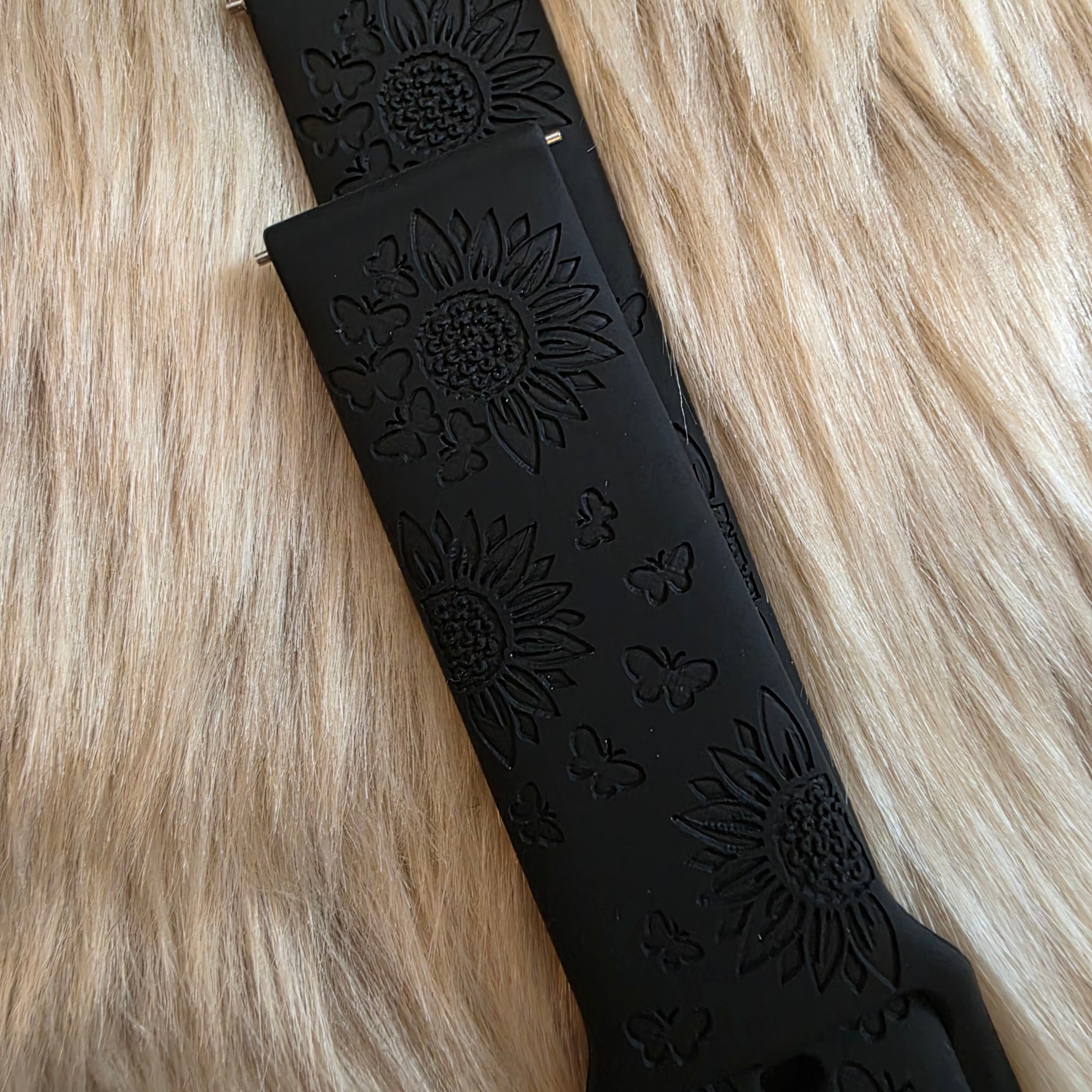 Floral Samsung Watchband Watchband Vintage Vibes Boutique Black