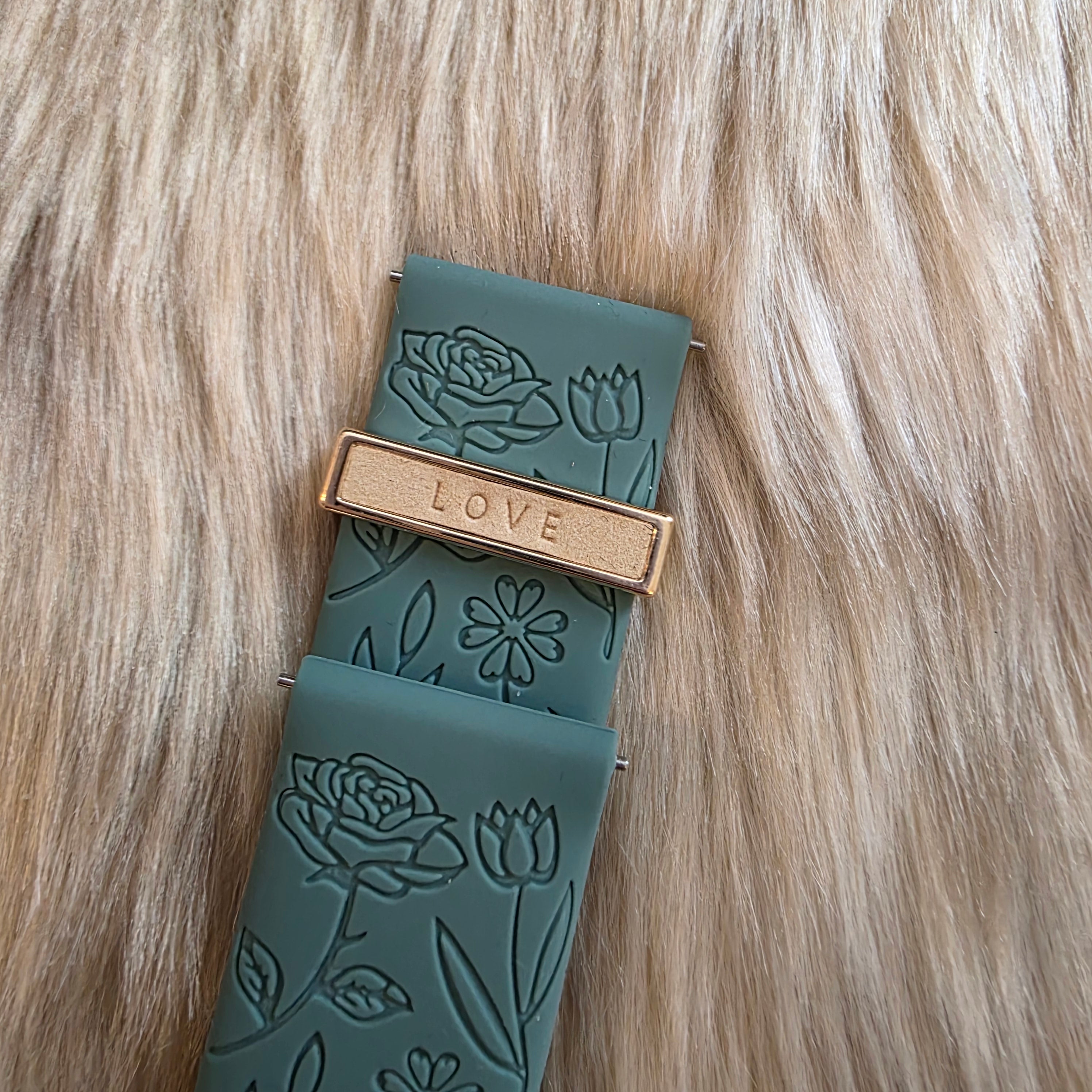 Floral + Charm Samsung Watchband Watchband Vintage Vibes Boutique Teal