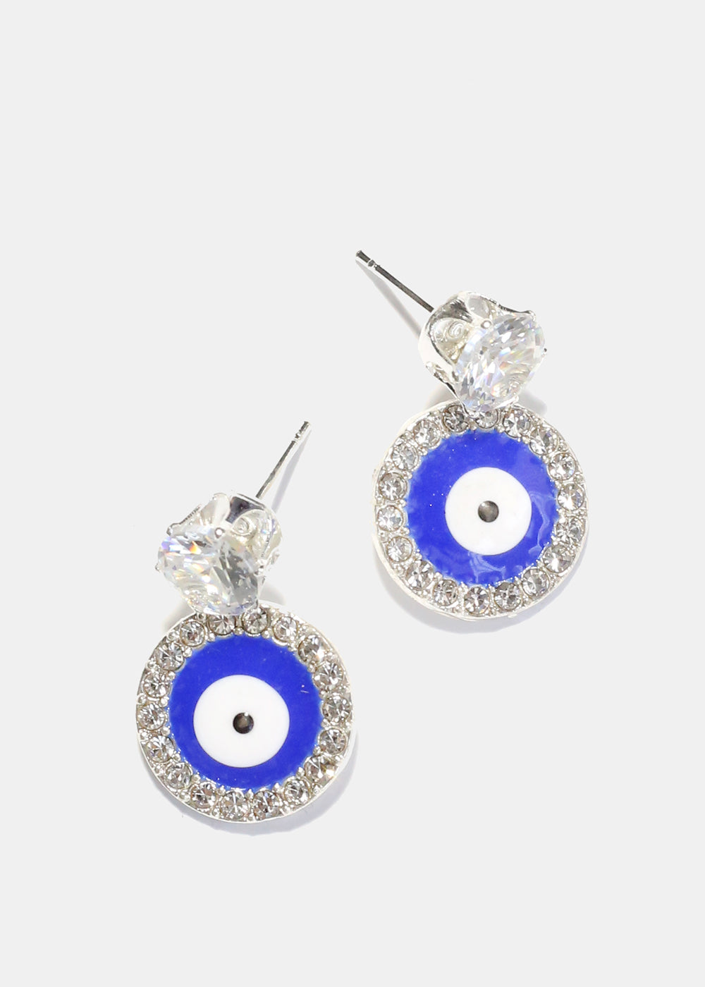 Rhinestone Evil Eye Earrings Vintage Vibes Boutique