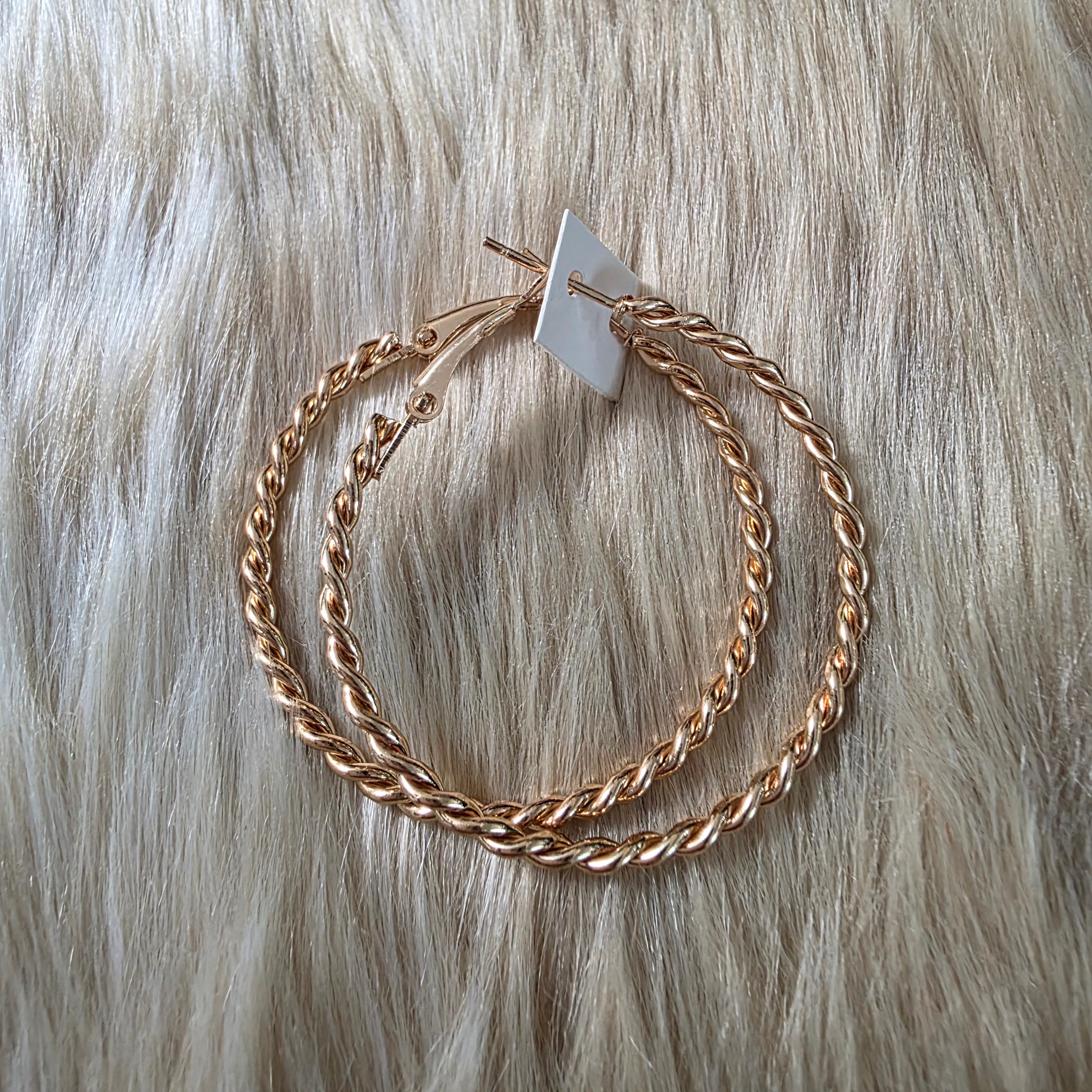 Twist of Fate Hoops Earrings Vintage Vibes Boutique