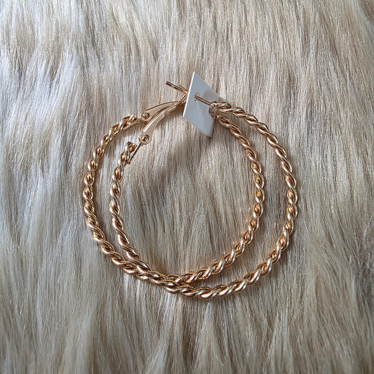 Twist of Fate Hoops Earrings Vintage Vibes Boutique