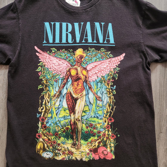 Nirvana Black Tee Vintage Vibes Boutique