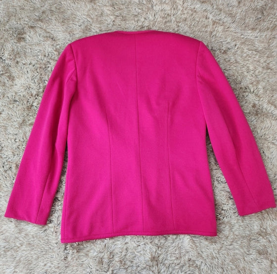 Haberdashery Fuchsia Blazer Vintage Vibes Boutique