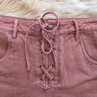 Callisto Lace-up Denim Shorts Shorts Steve Madden