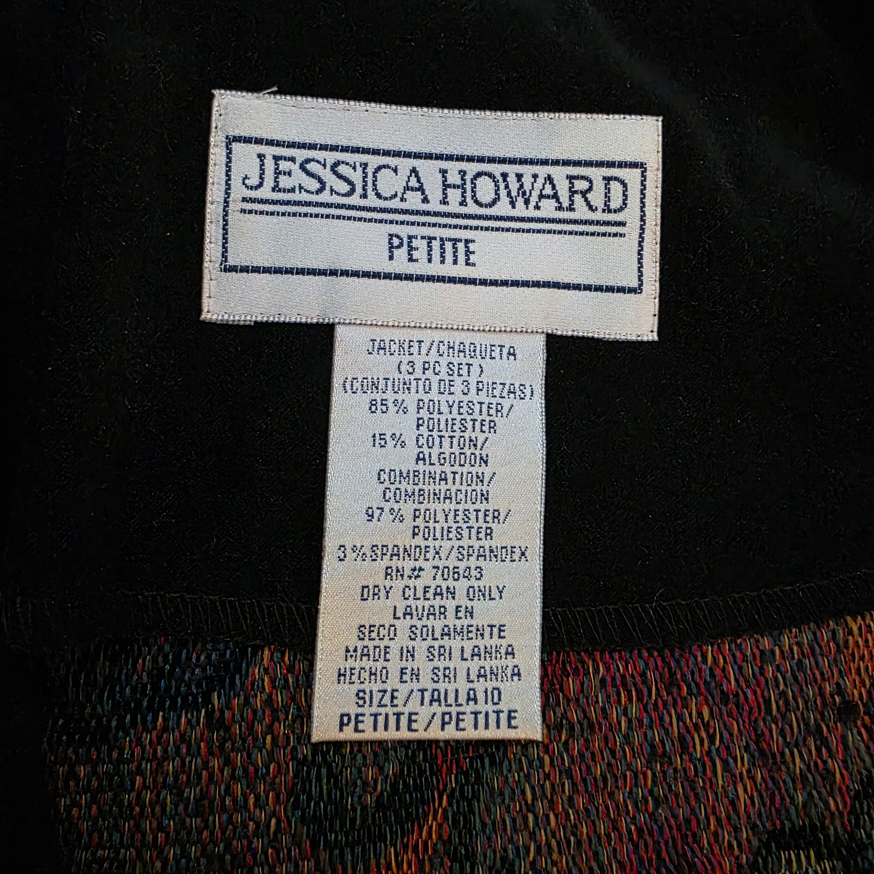 Jessica Howard Jacquard Jacket Vintage Jacket Vintage Vibes Boutique