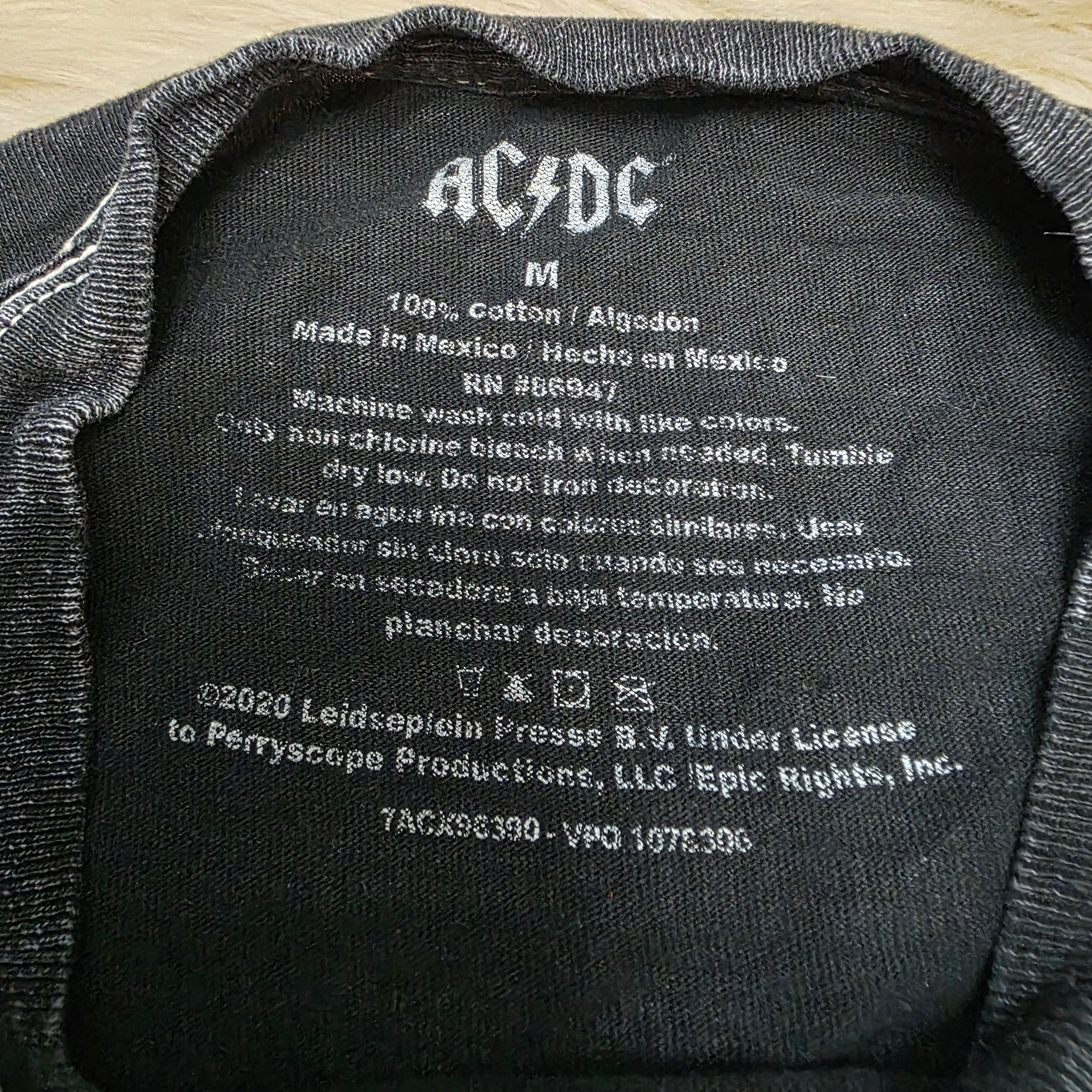 ACDC Cropped Tee Band Tee Vintage Vibes Boutique