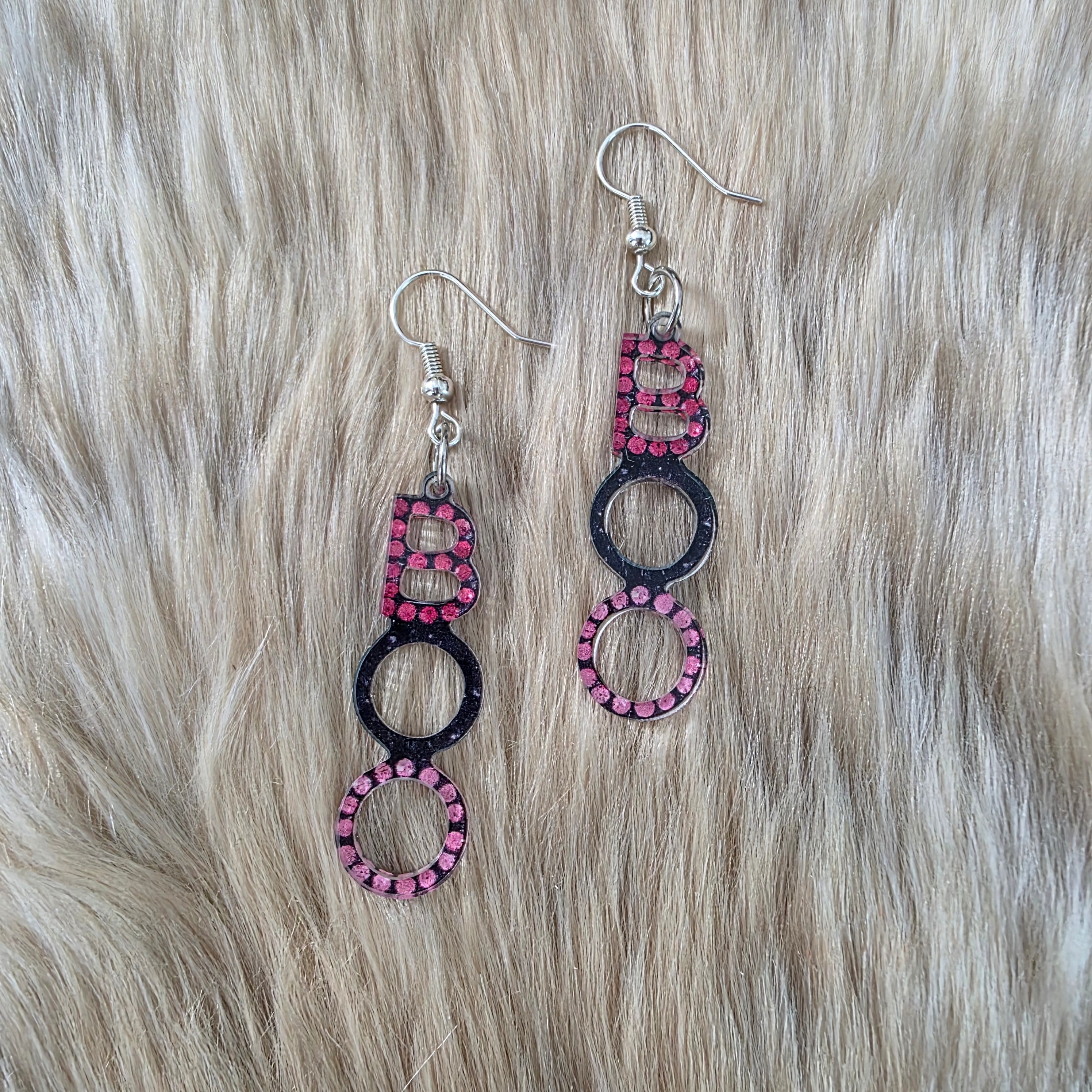 Boo in Pink Earrings Novelty Earrings Vintage Vibes Boutique
