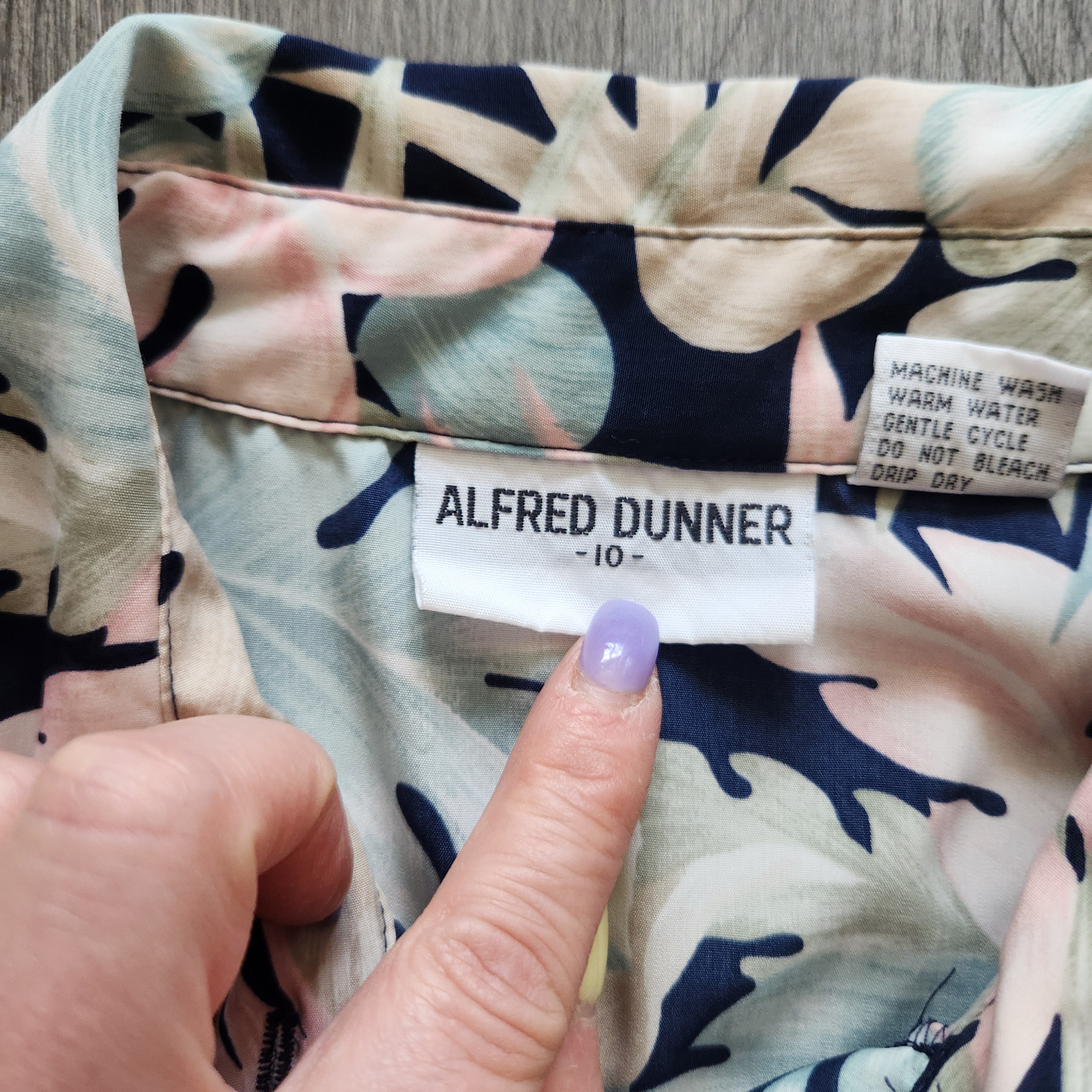 Alfred Dunner Tropical Top Vintage Vibes Boutique
