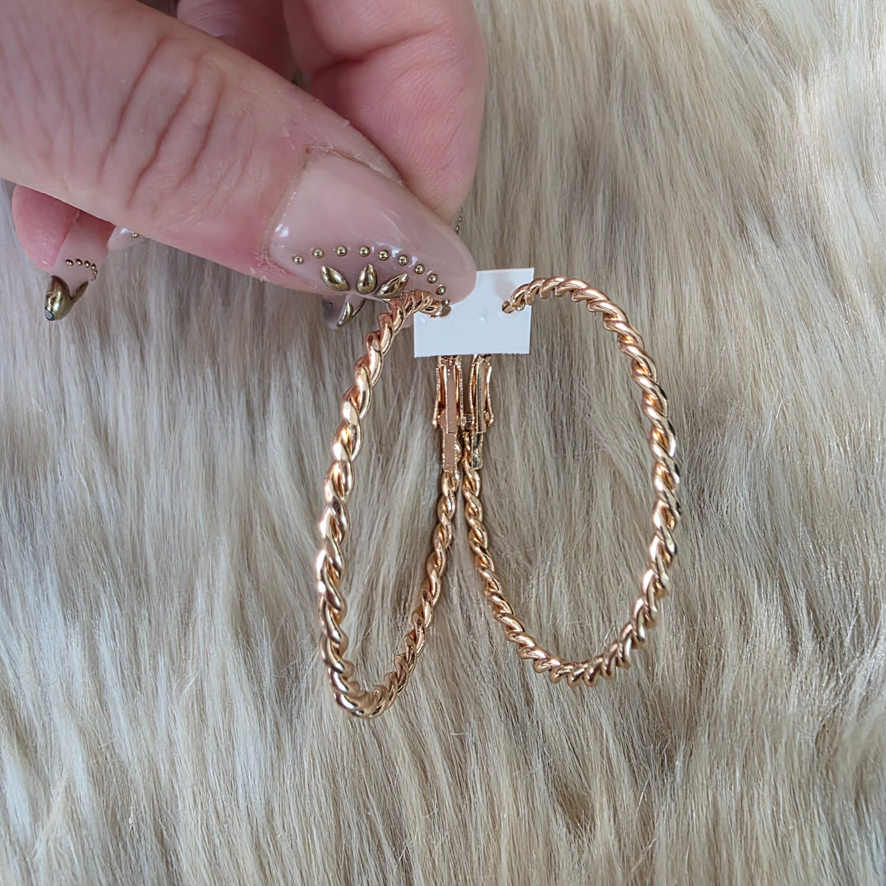Twist of Fate Hoops Earrings Vintage Vibes Boutique