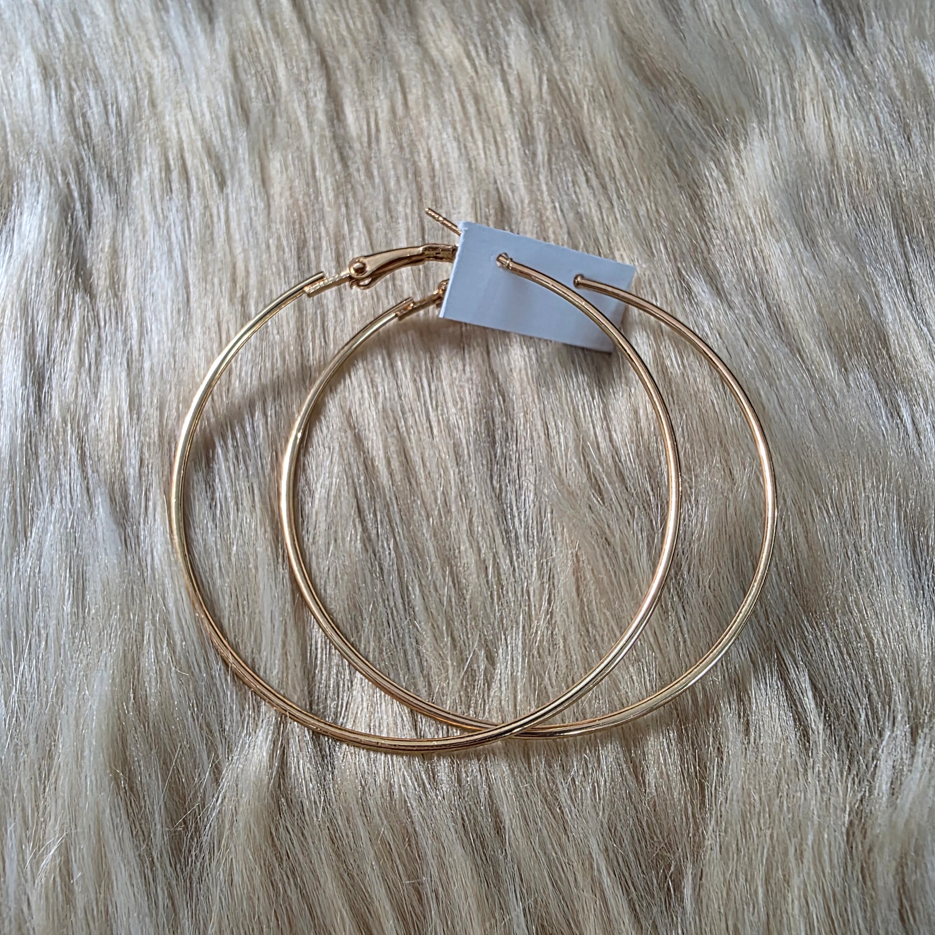 Always Gold Hoops Earrings Vintage Vibes Boutique