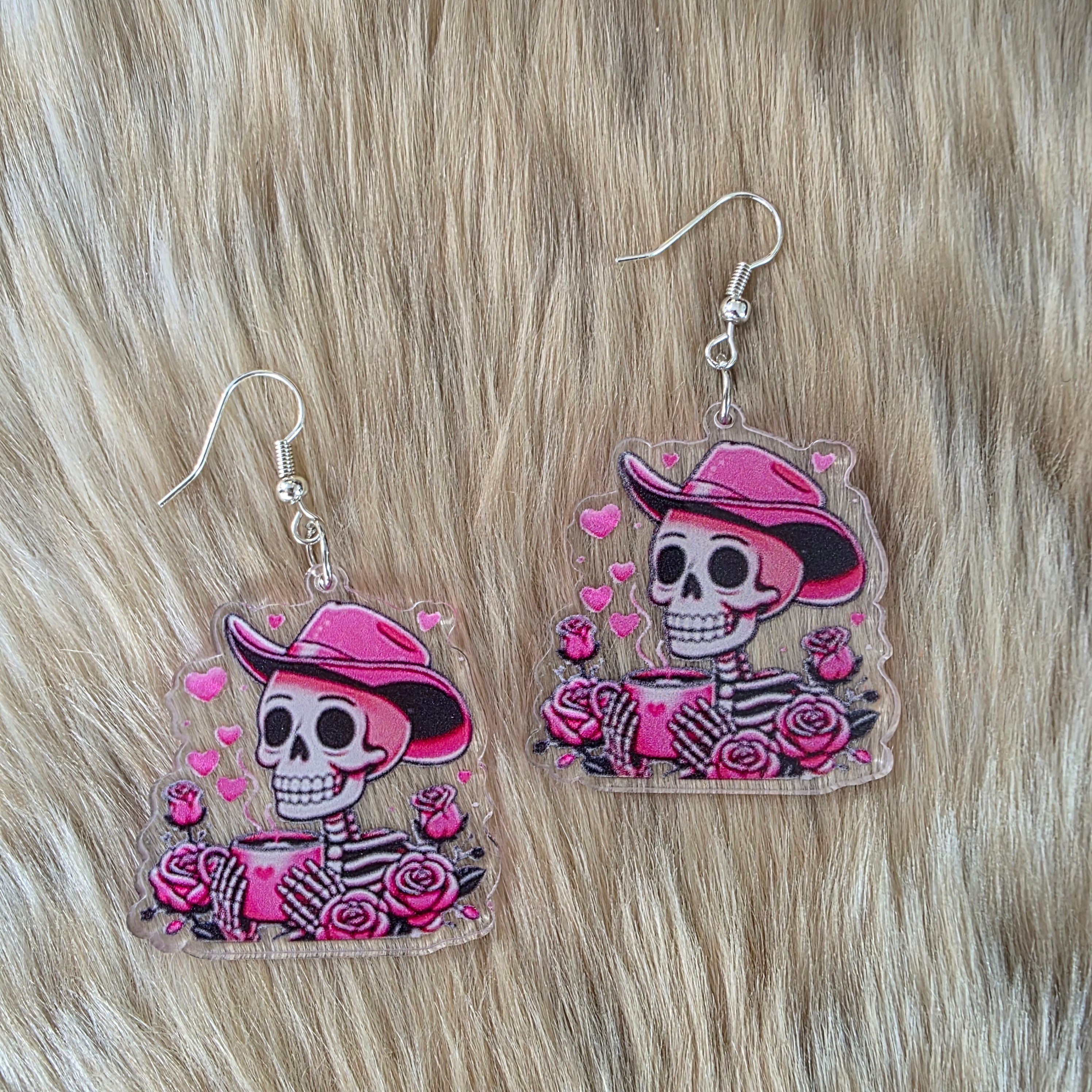 Dead Before Coffee Earrings Novelty Earrings Vintage Vibes Boutique