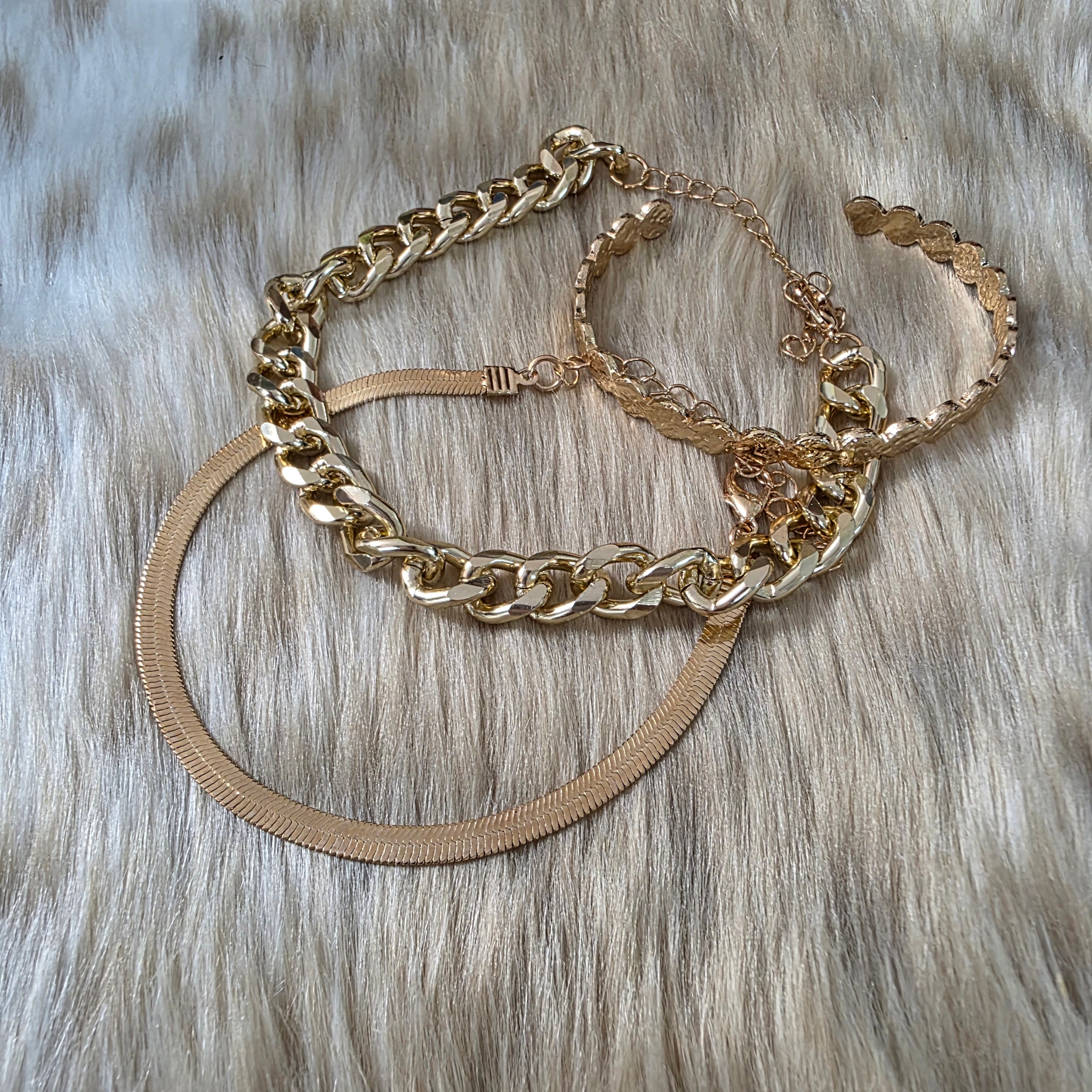 Gilded Up Bracelet Stack Bracelet Vintage Vibes Boutique