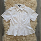 Porter Textured Cotton Top Blouse Steve Madden